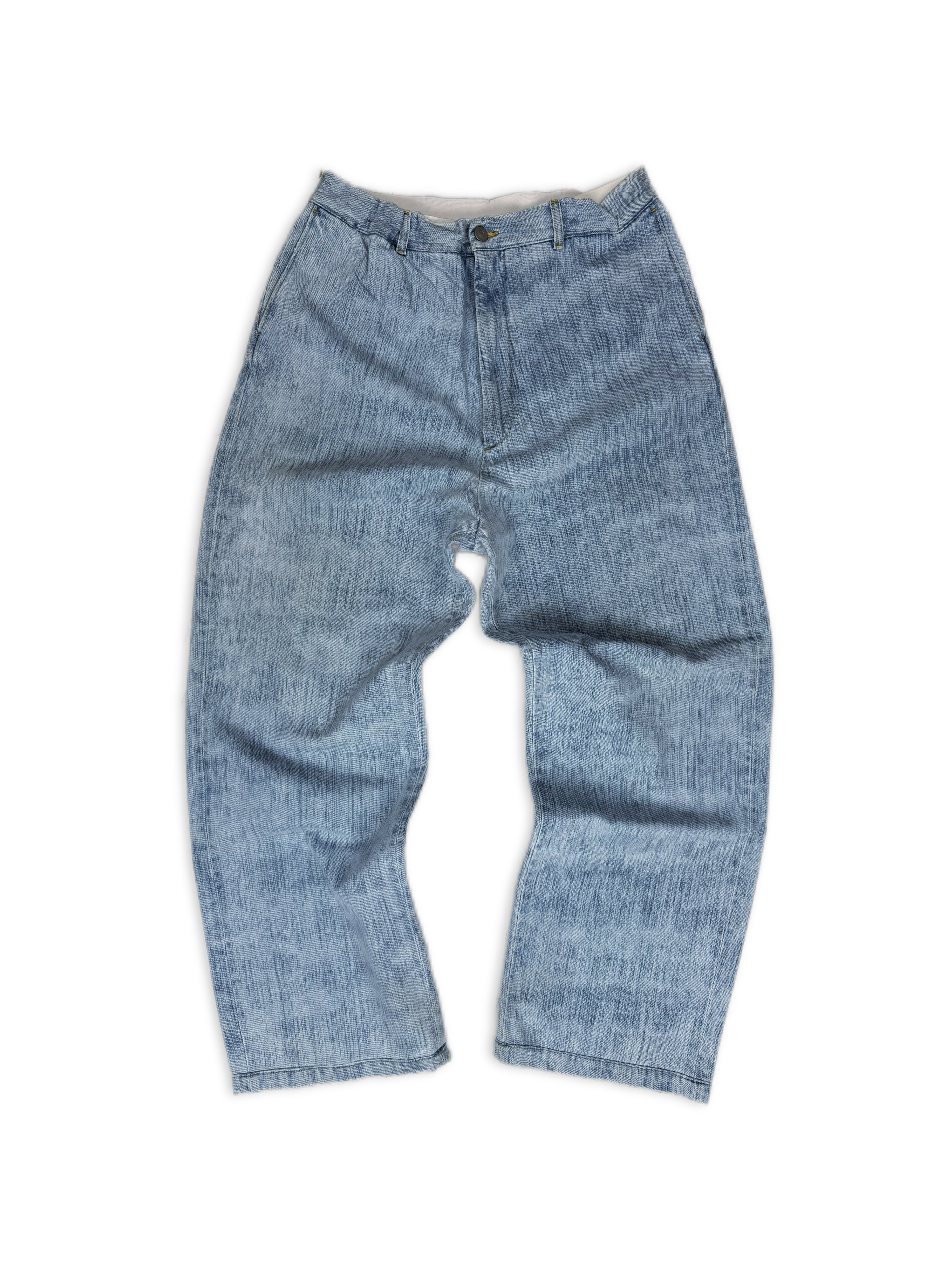 Maison Margiela Blue Wash Elasticated Wide Cut Baggy Denim