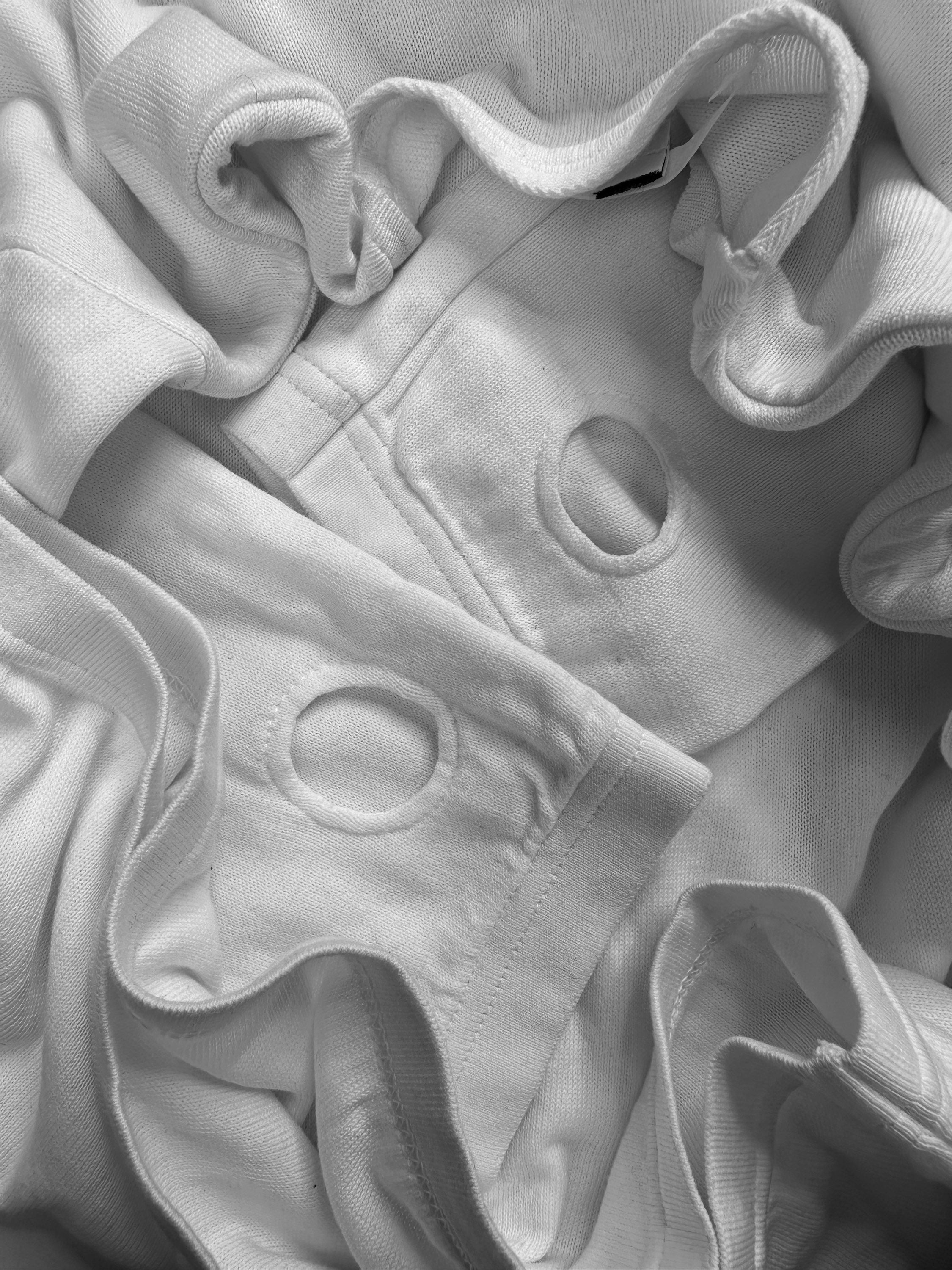 00s Helmut Lang ‘Thumb Hole’ Cut Out Long Sleeve Shirt