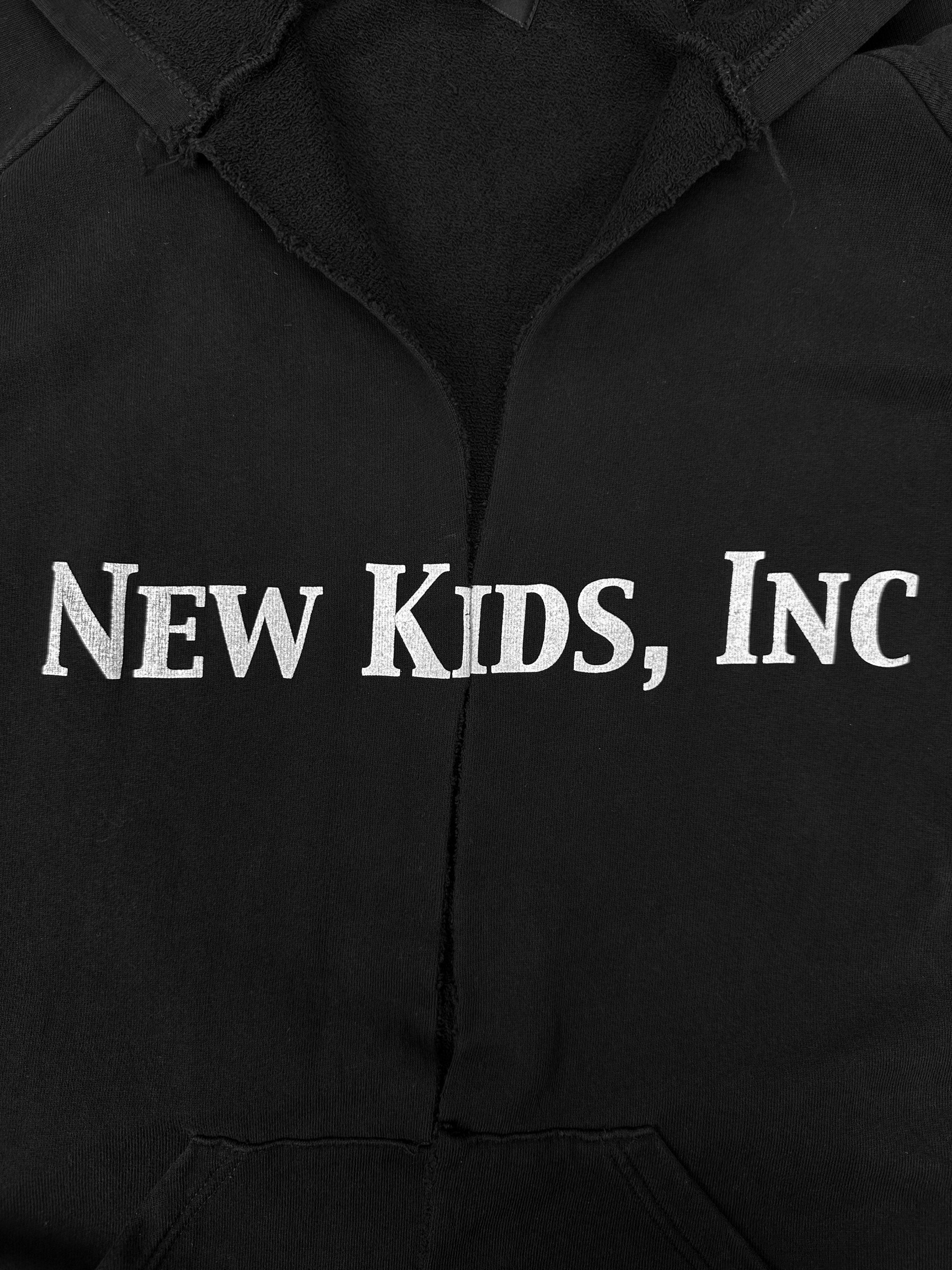 SS03 Raf Simons ‘New Kids Inc’ Consumed Split Graphic Raglan Hoodie