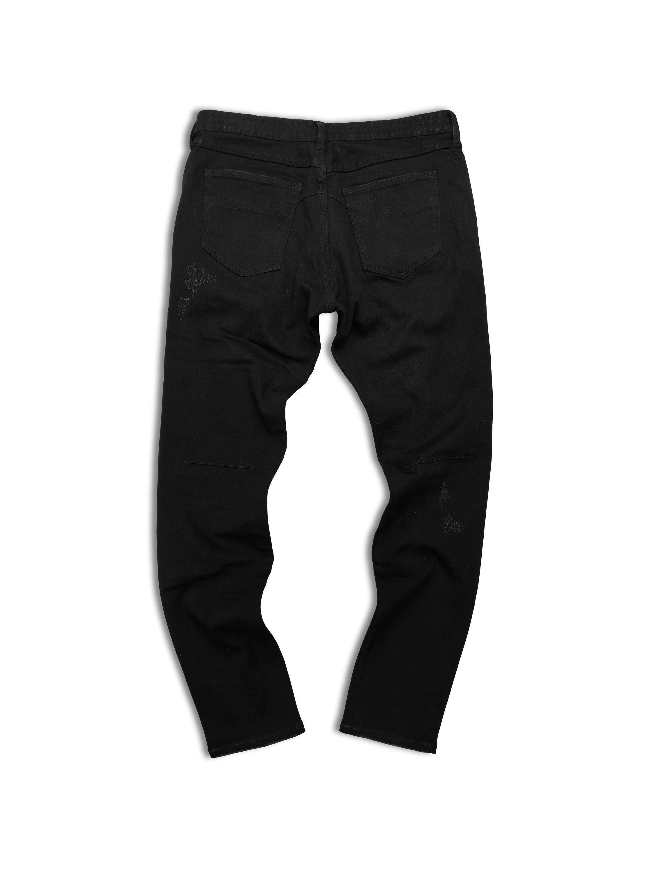 Number (N)ine ‘Music Note’ Patchwork Print Black Denim