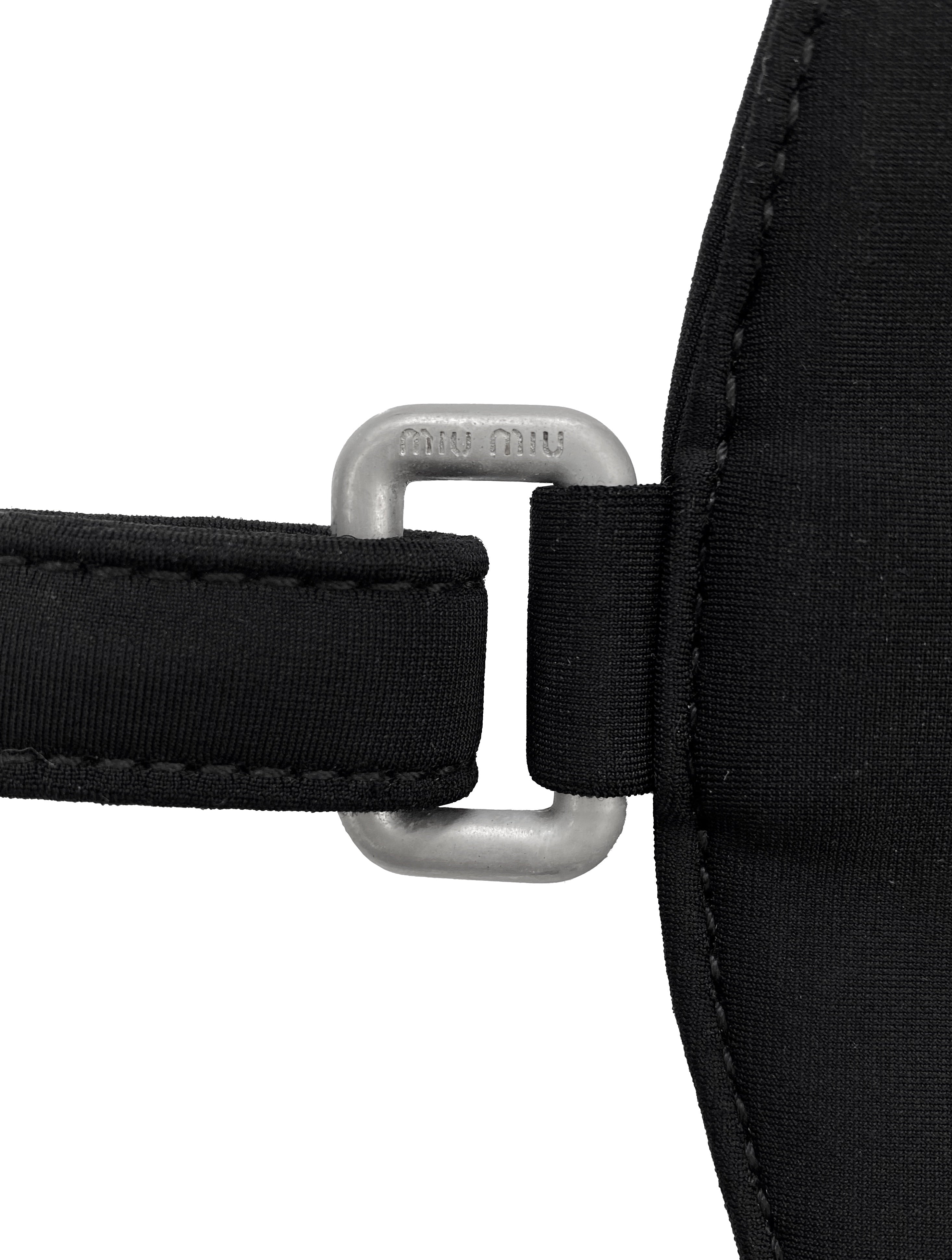 SS99 MIU MIU NYLON ZIPPERED POCKET CHEST RIG | ArchiveThreads