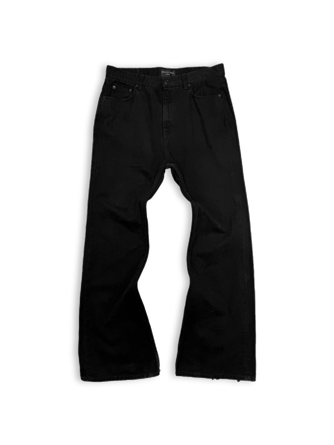 AW22 Balenciaga ‘Lost Tape’ Flared Cut Black Denim