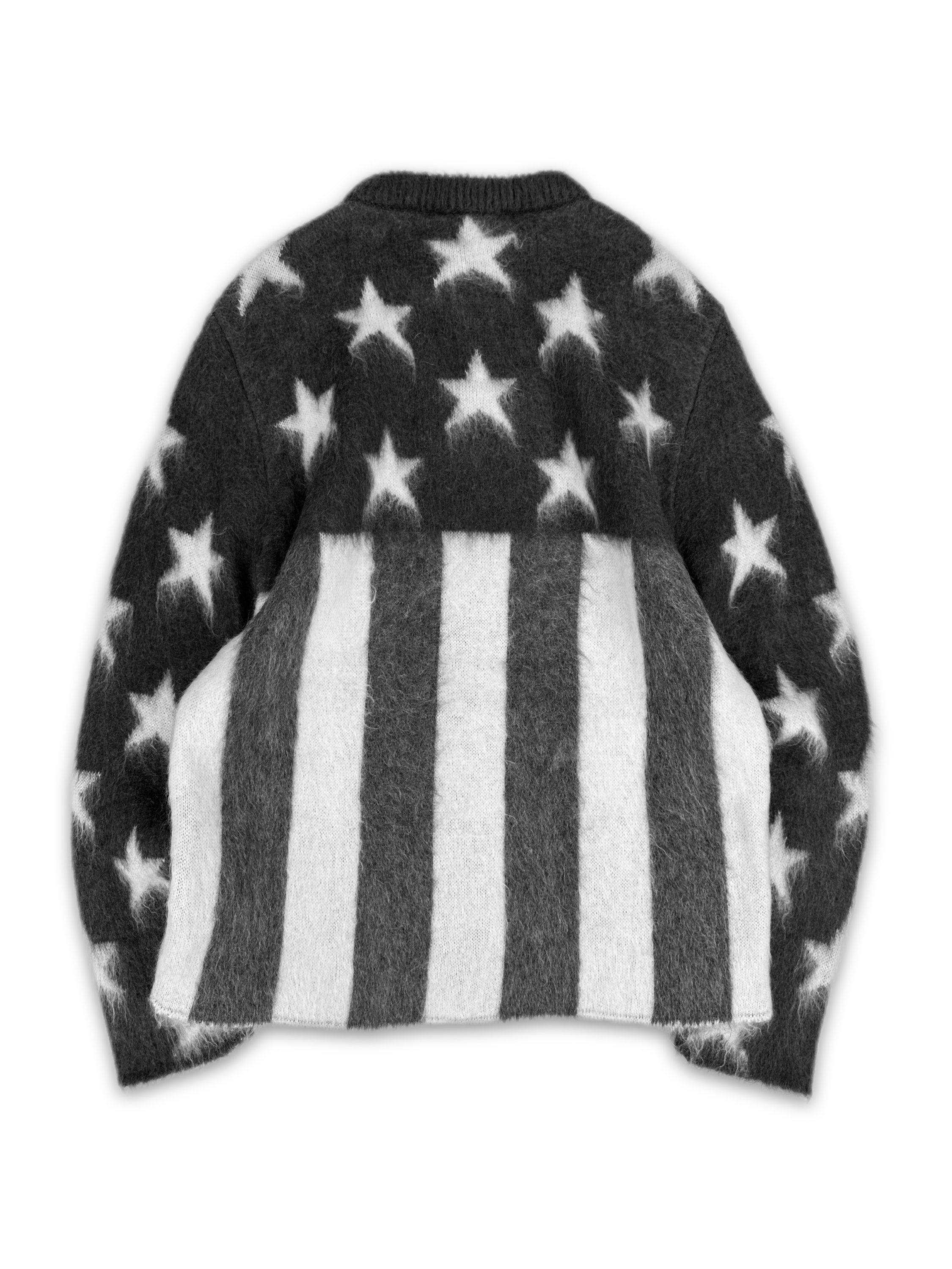 AW19 Louis Vuitton by Virgil Abloh Mohair ‘Flag’ Knitted Sweater