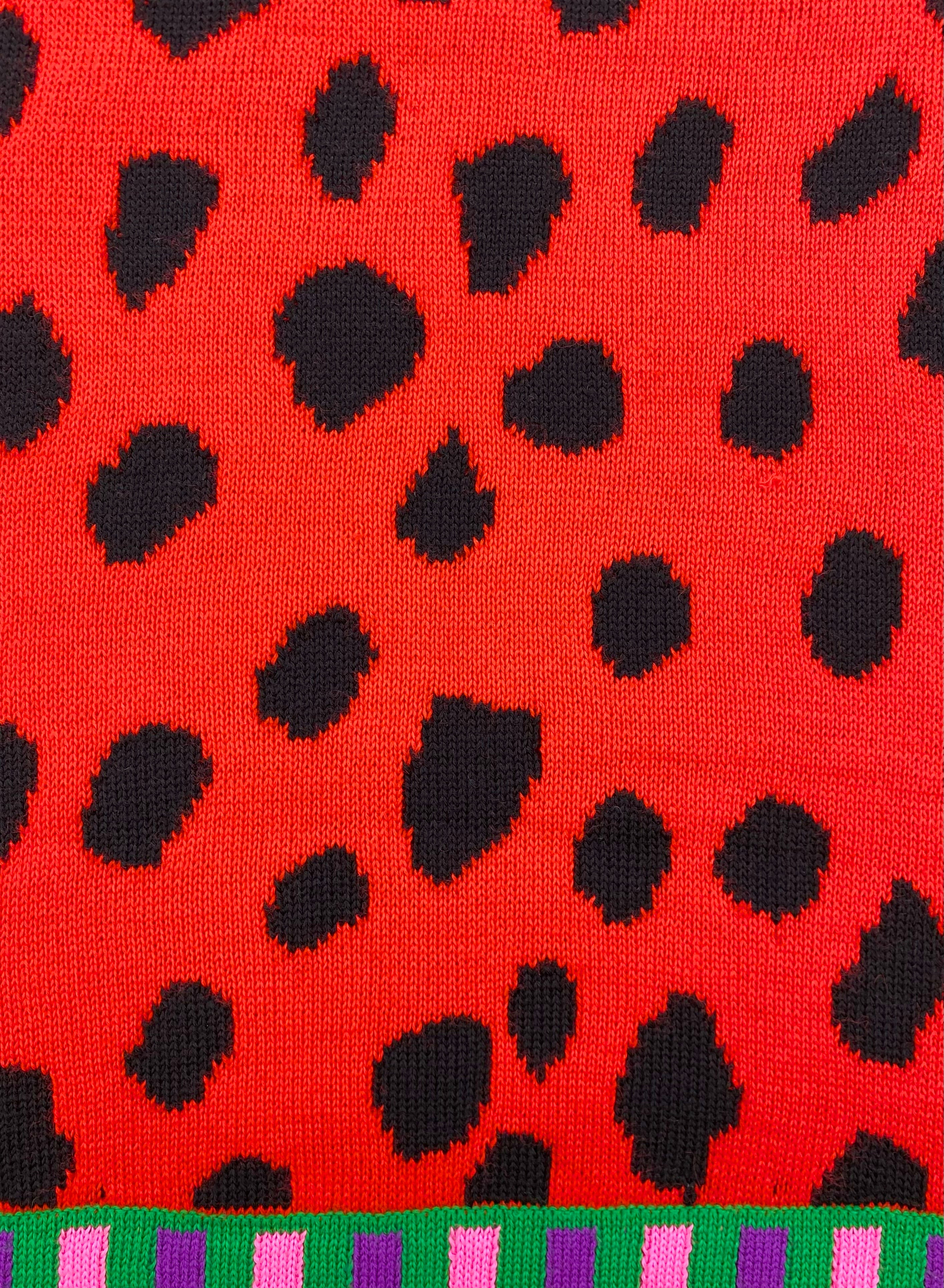 SS18 Comme Des Garçons Homme Plus Leopard Print Sweater Vest