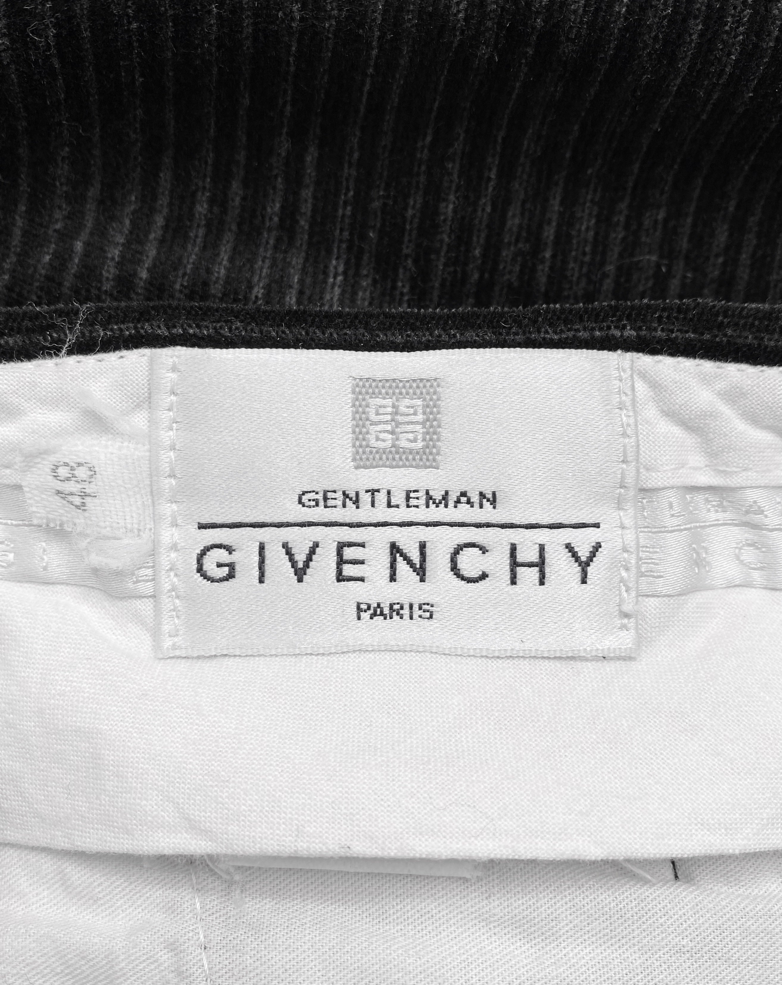 90’s Givenchy Black Corduroy Trousers