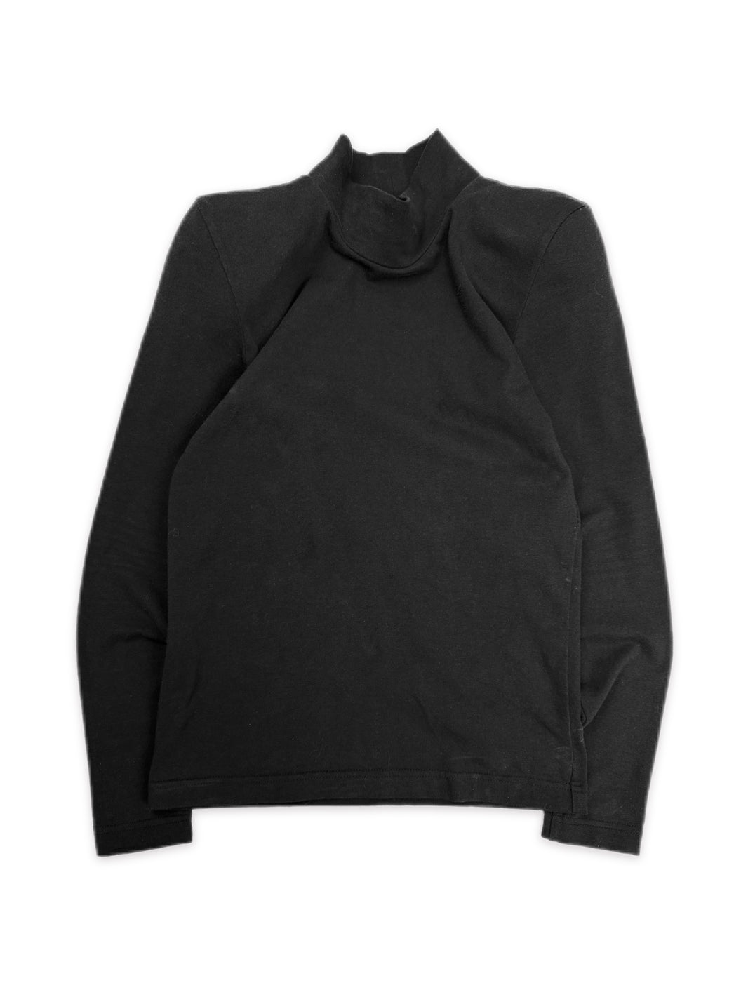 AW23 Balenciaga Shoulder Pad Black Turtleneck Long Sleeve