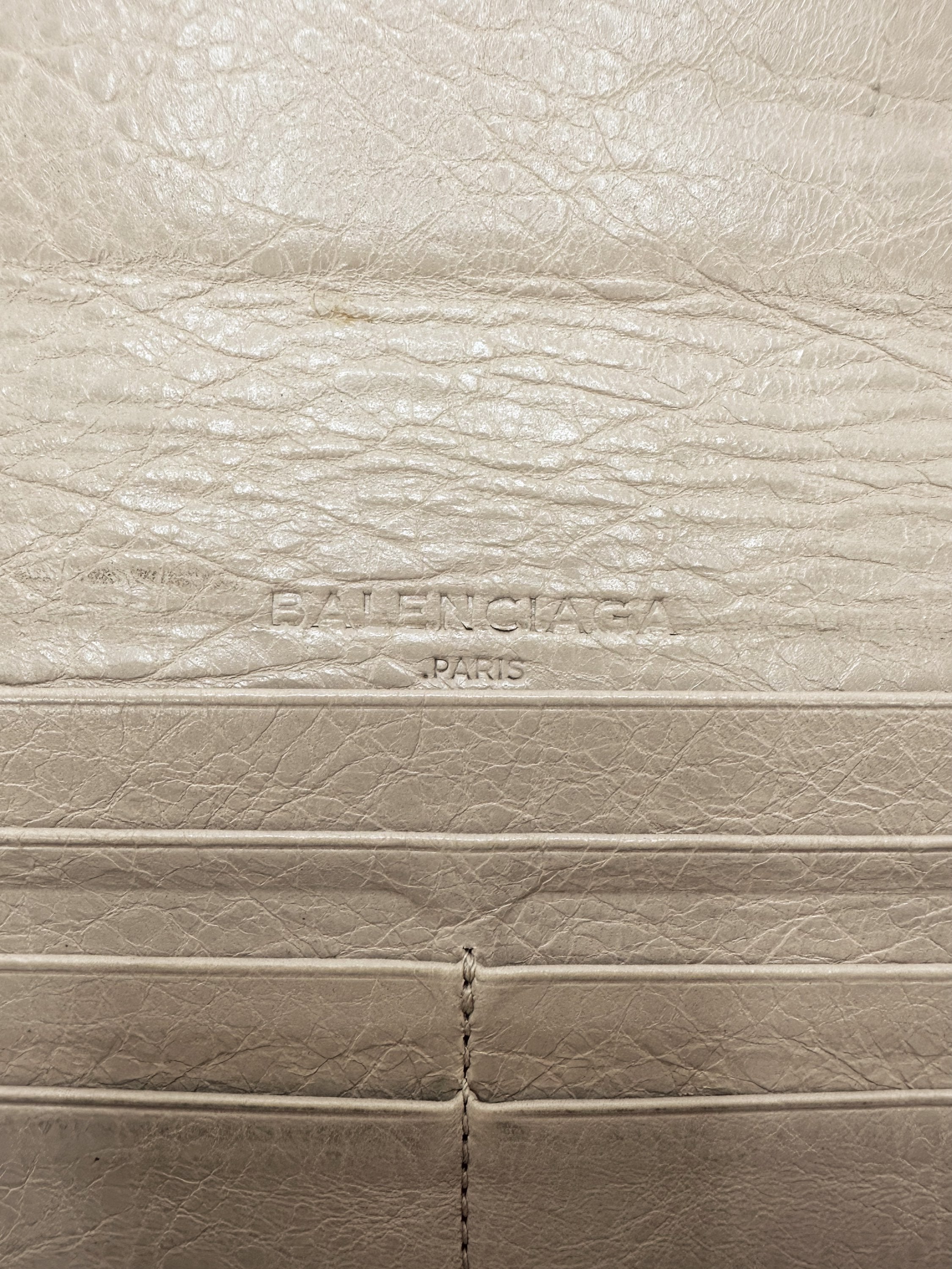 Balenciaga Tan Leather Bifold City Wallet