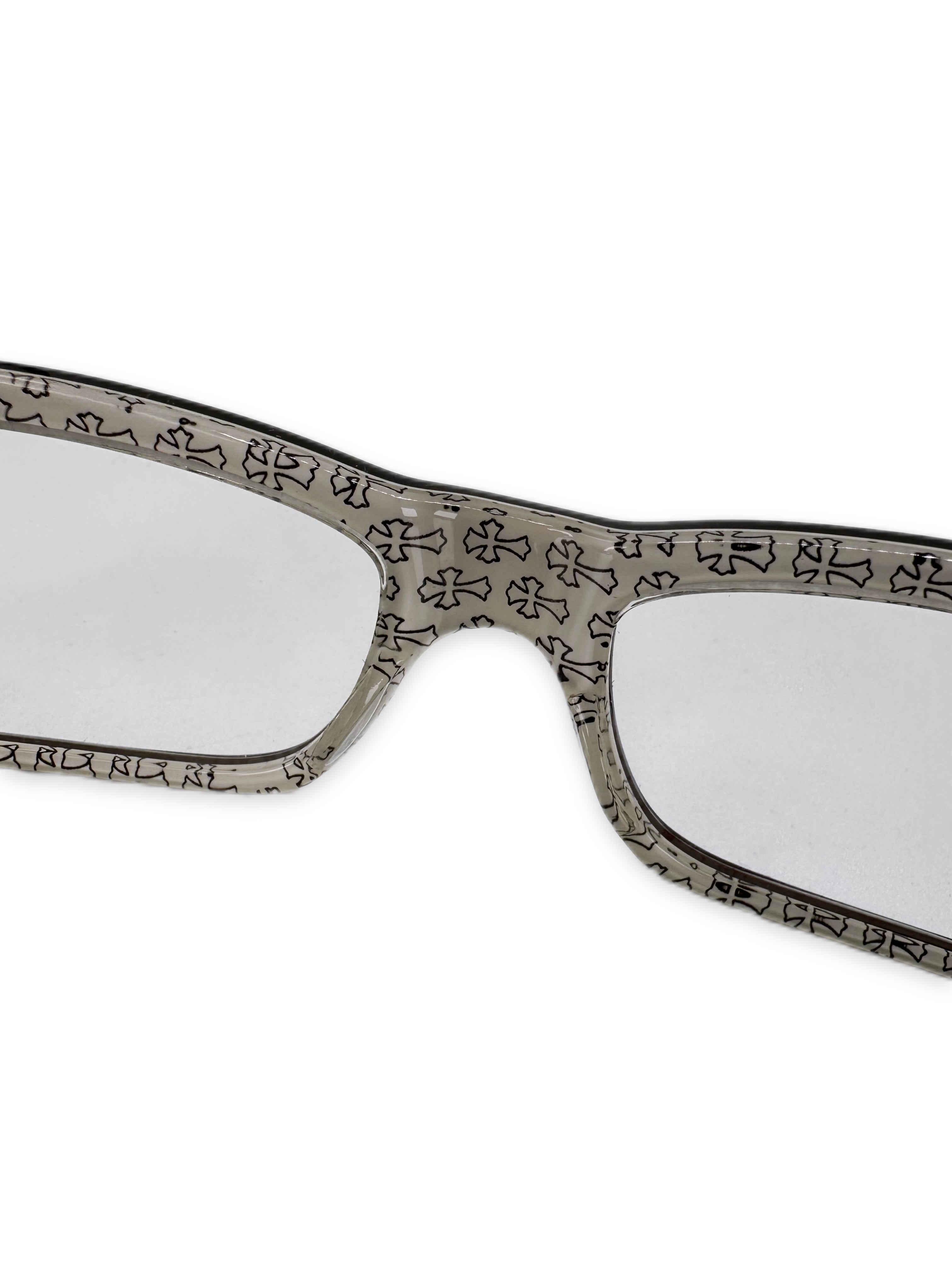 Chrome Hearts ‘Sneaky Pete’ Cross Monogram .925 Silver Glasses