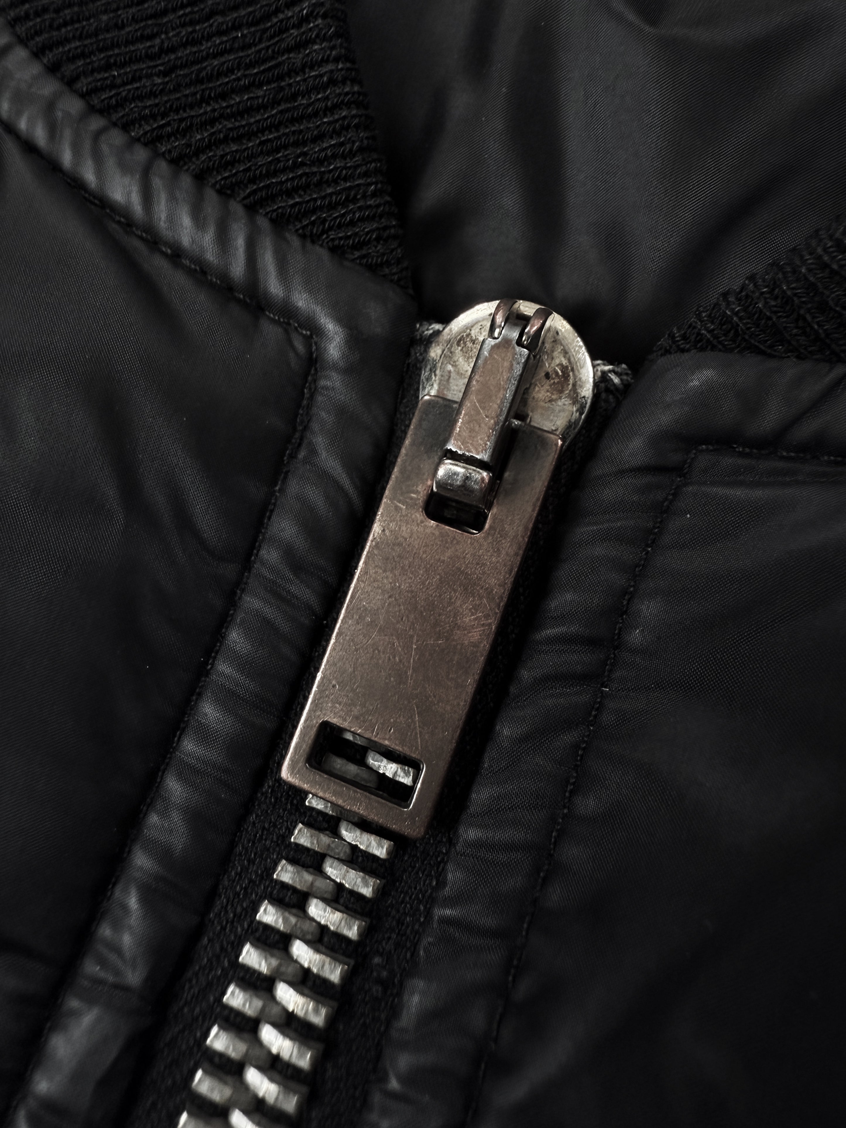 SS13 Rick Owens ‘Plinth’ Black MA-1 Flight Padded Bomber Jacket