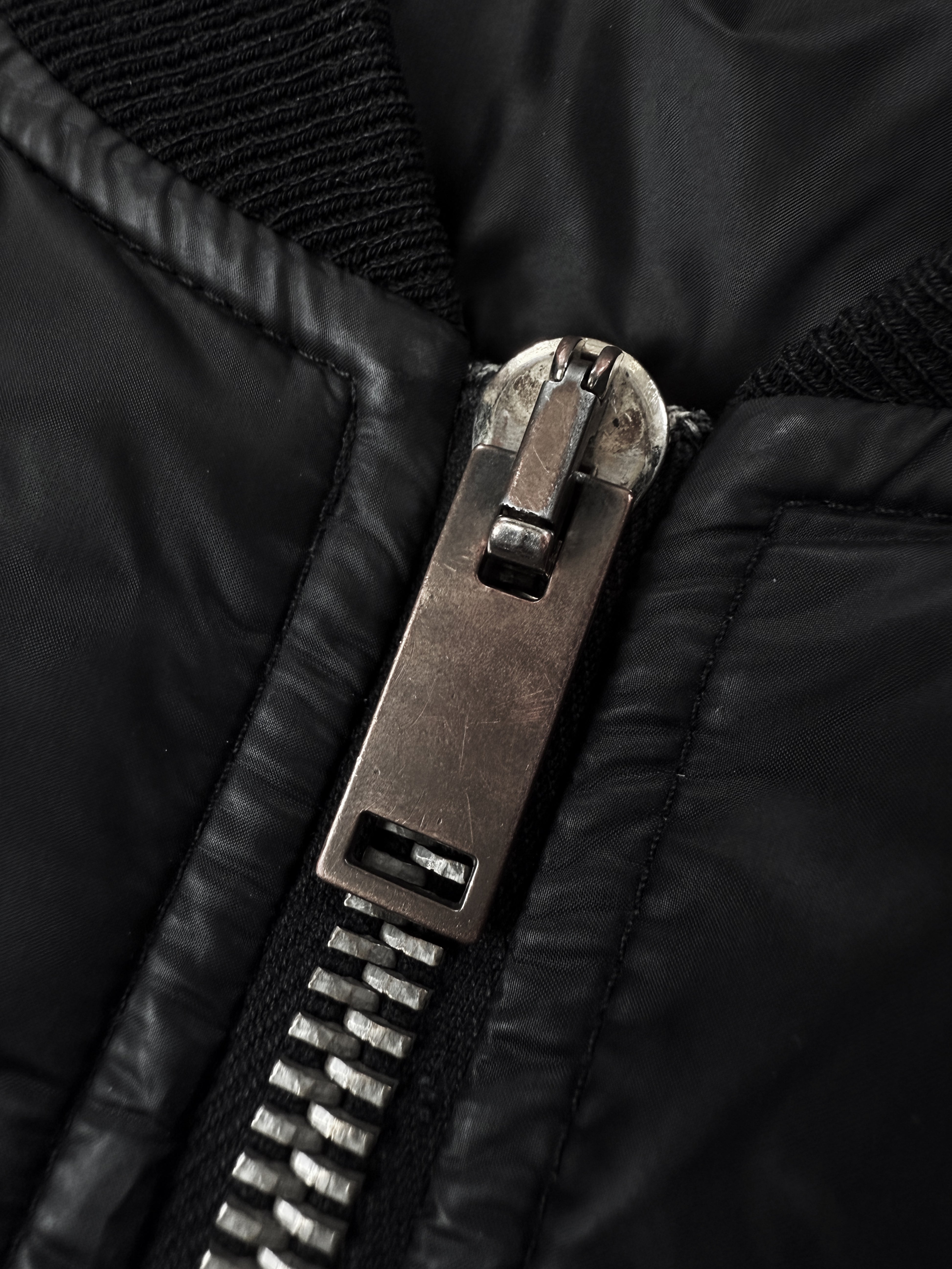 SS13 Rick Owens ‘Plinth’ Black MA-1 Flight Padded Bomber Jacket