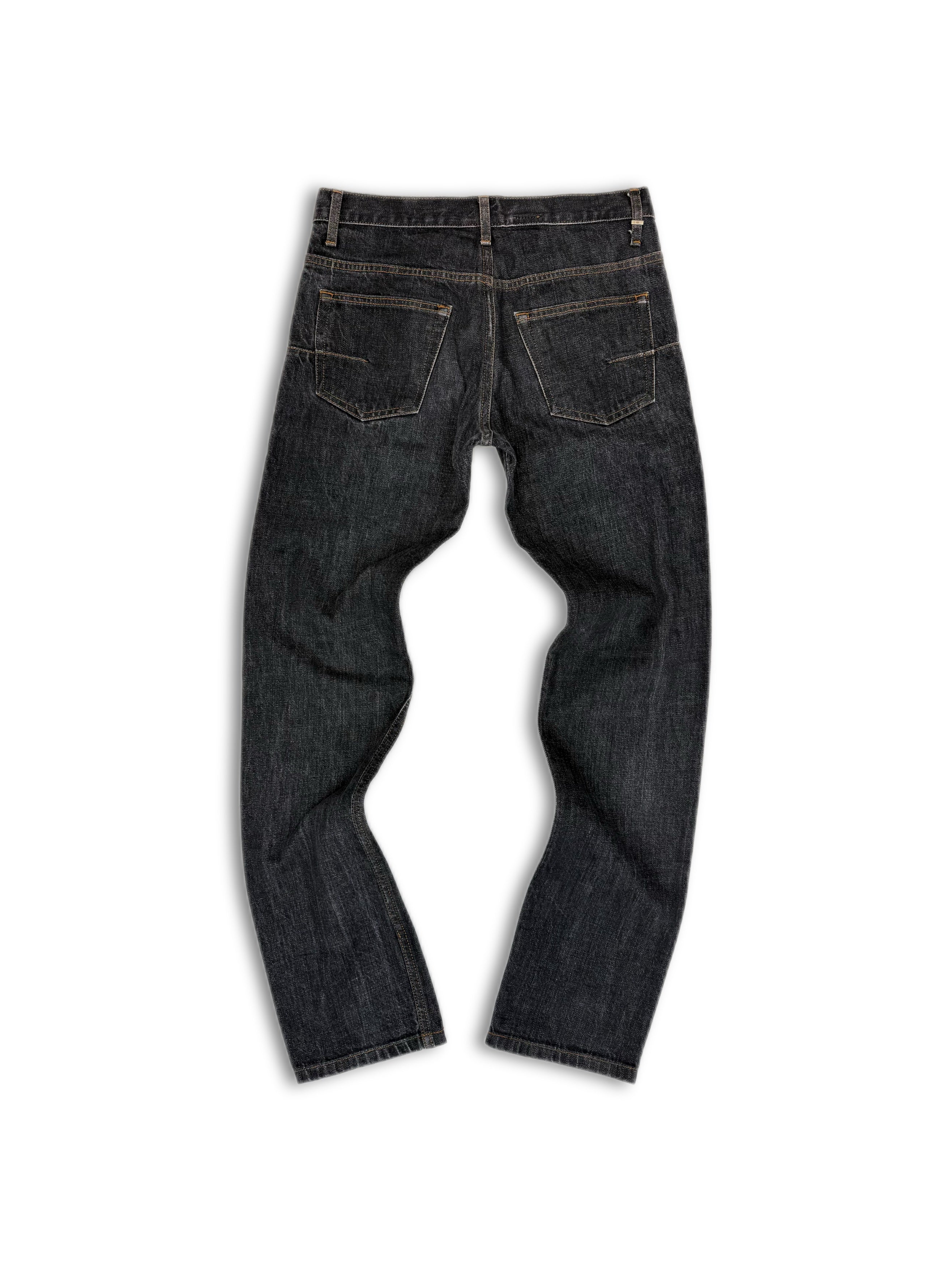 Dior Homme Contrast Stitch Dark Wash Slim Cut Denim