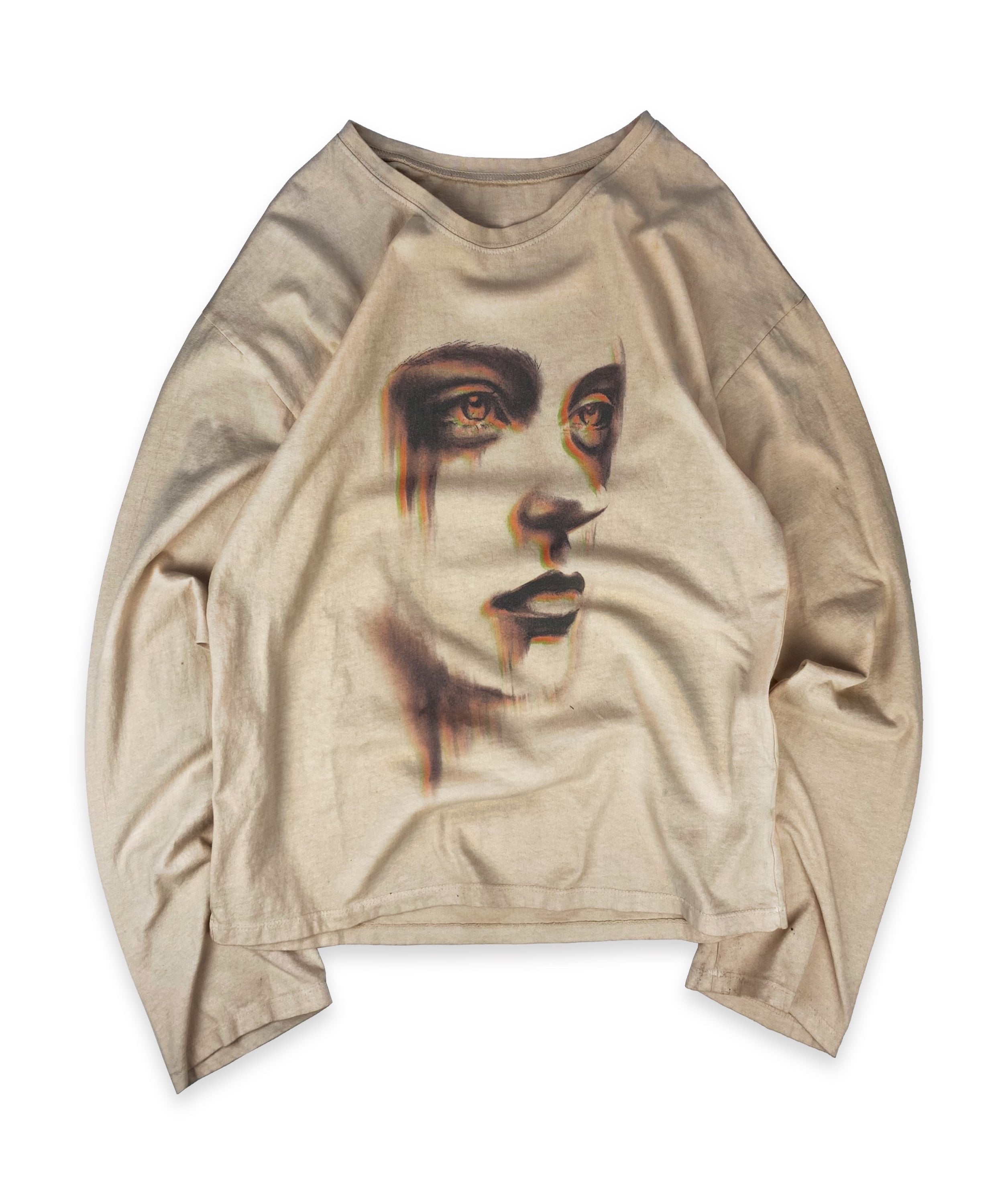 AW19 Handmaderust ‘Face’ Mosu Negative Graphic Longsleeve Shirt