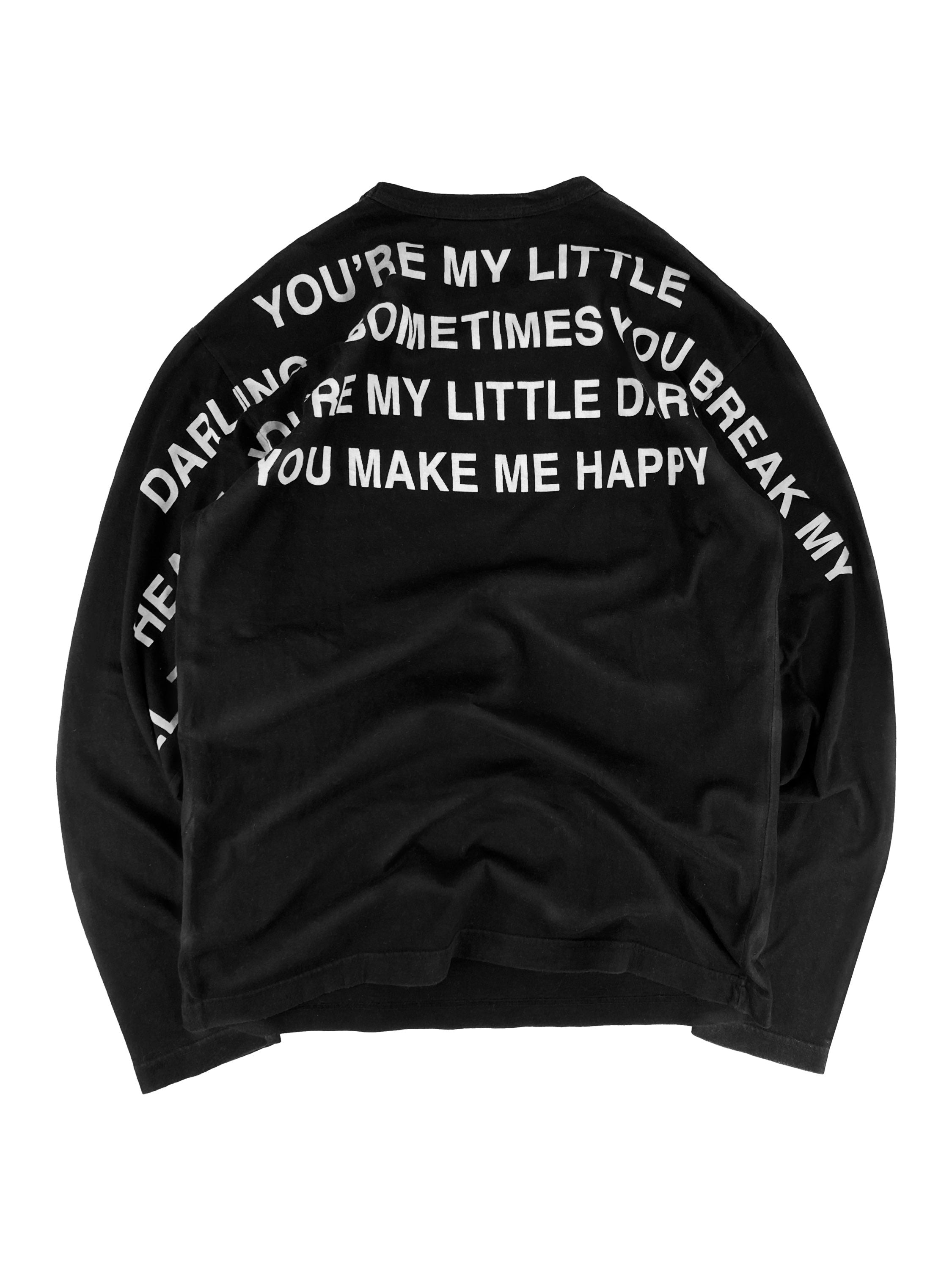 SS02 Junya Watanabe ‘Break My Heart’ Poem Longsleeve Shirt