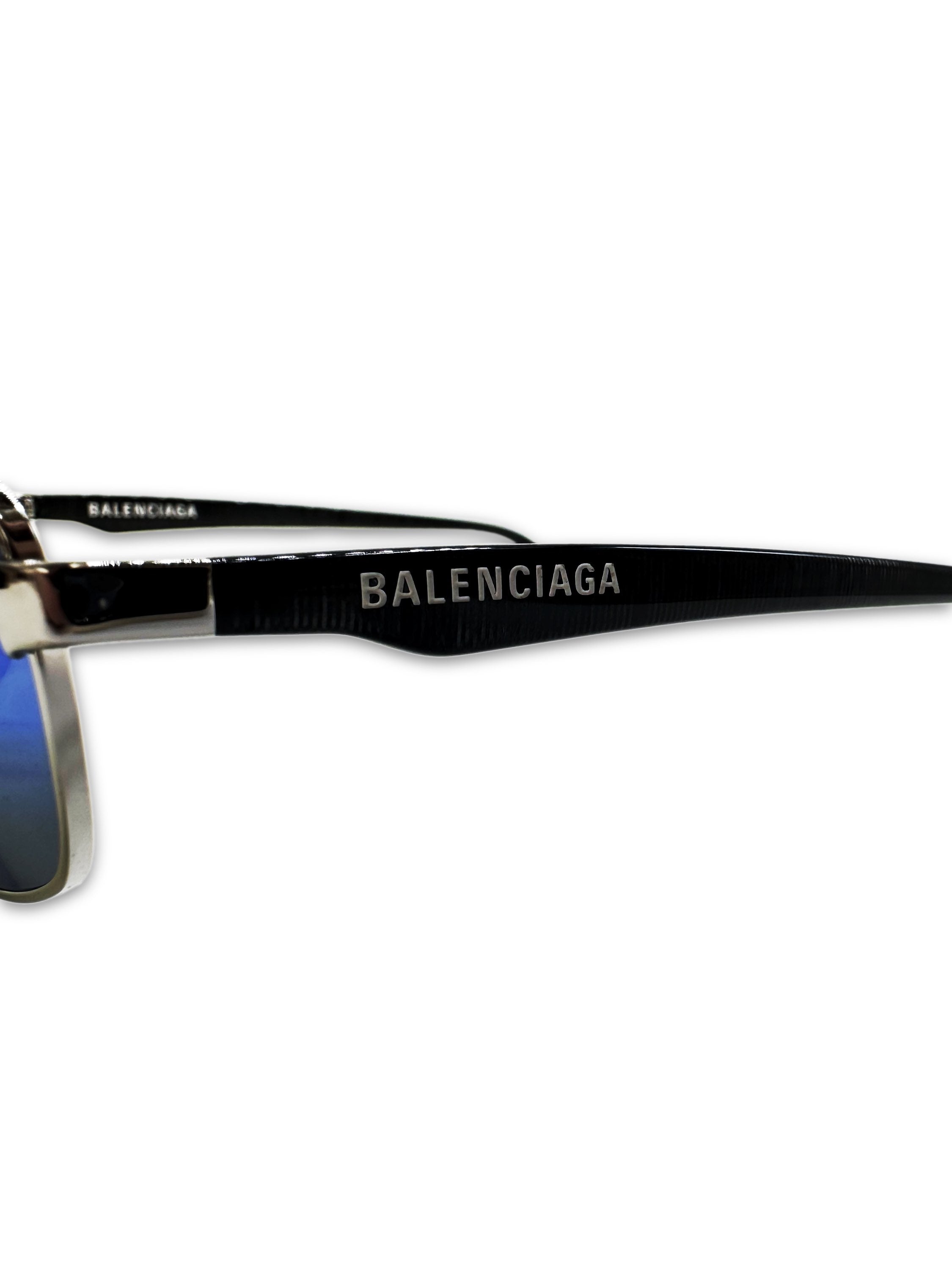 2019 Balenciaga ‘Iridescent’ Aviator Frame Gradient Sunglasses