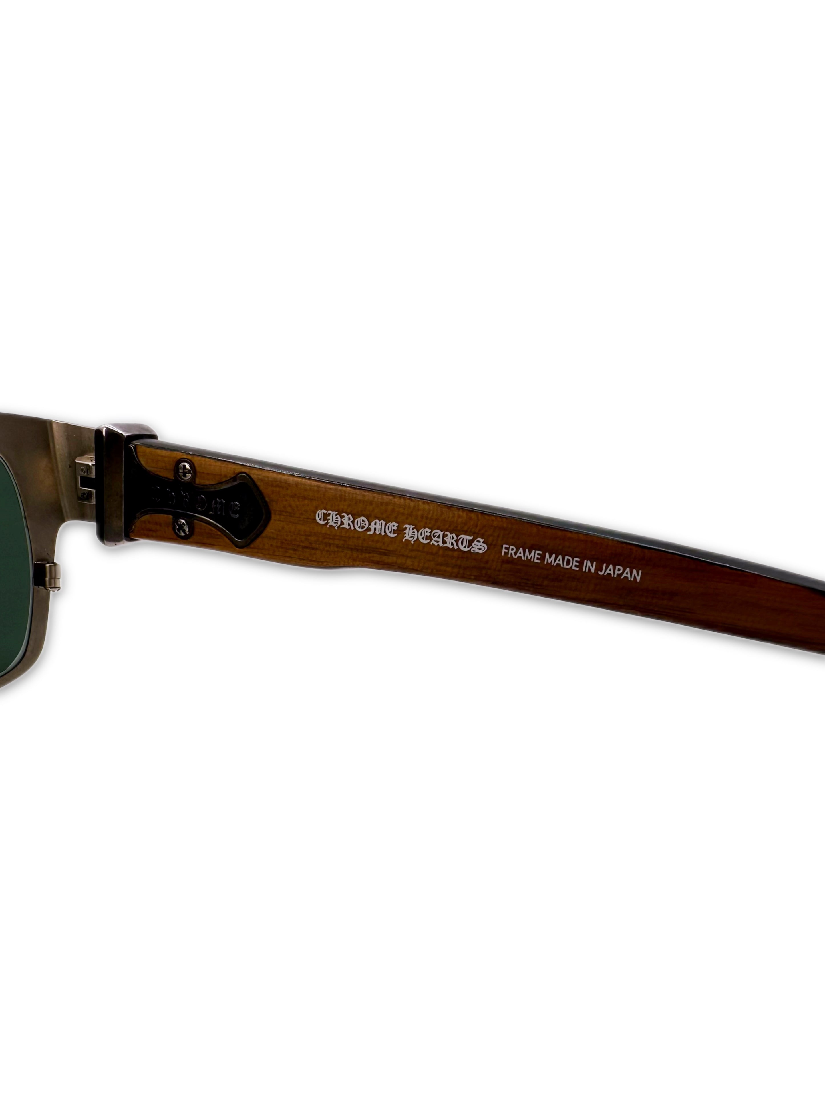 Chrome Hearts ‘Throat Coat’ Wooden Dagger .925 Silver Sunglasses