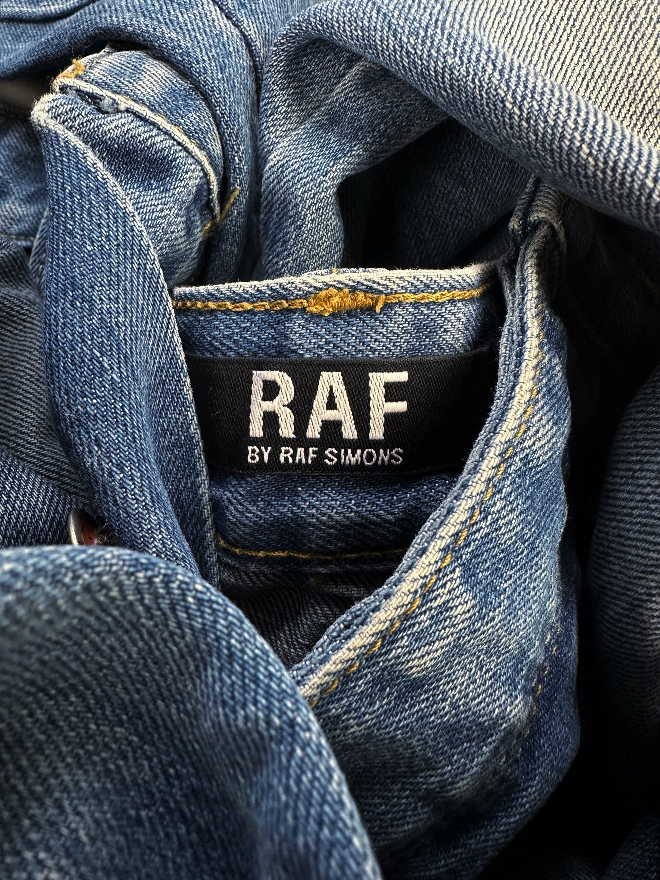 Raf by Raf Simons Blue Wash Boot Cut Denim