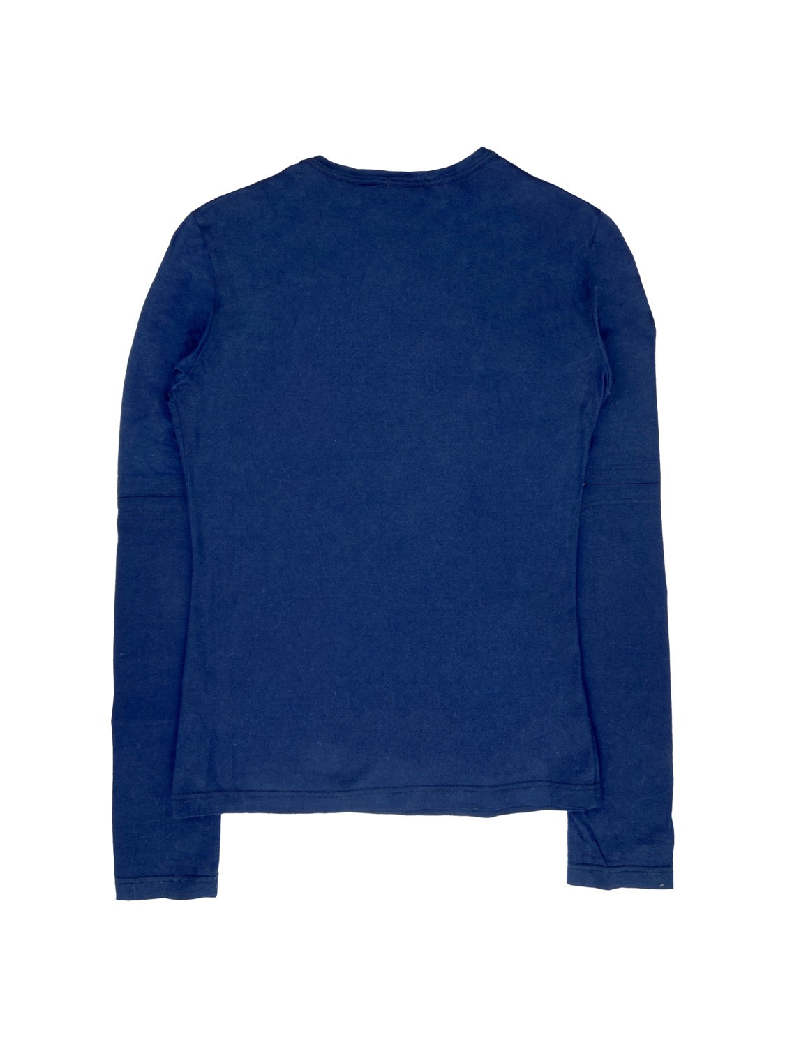 AW98 Helmut Lang Cut Out Navy Blue Longsleeve Shirt