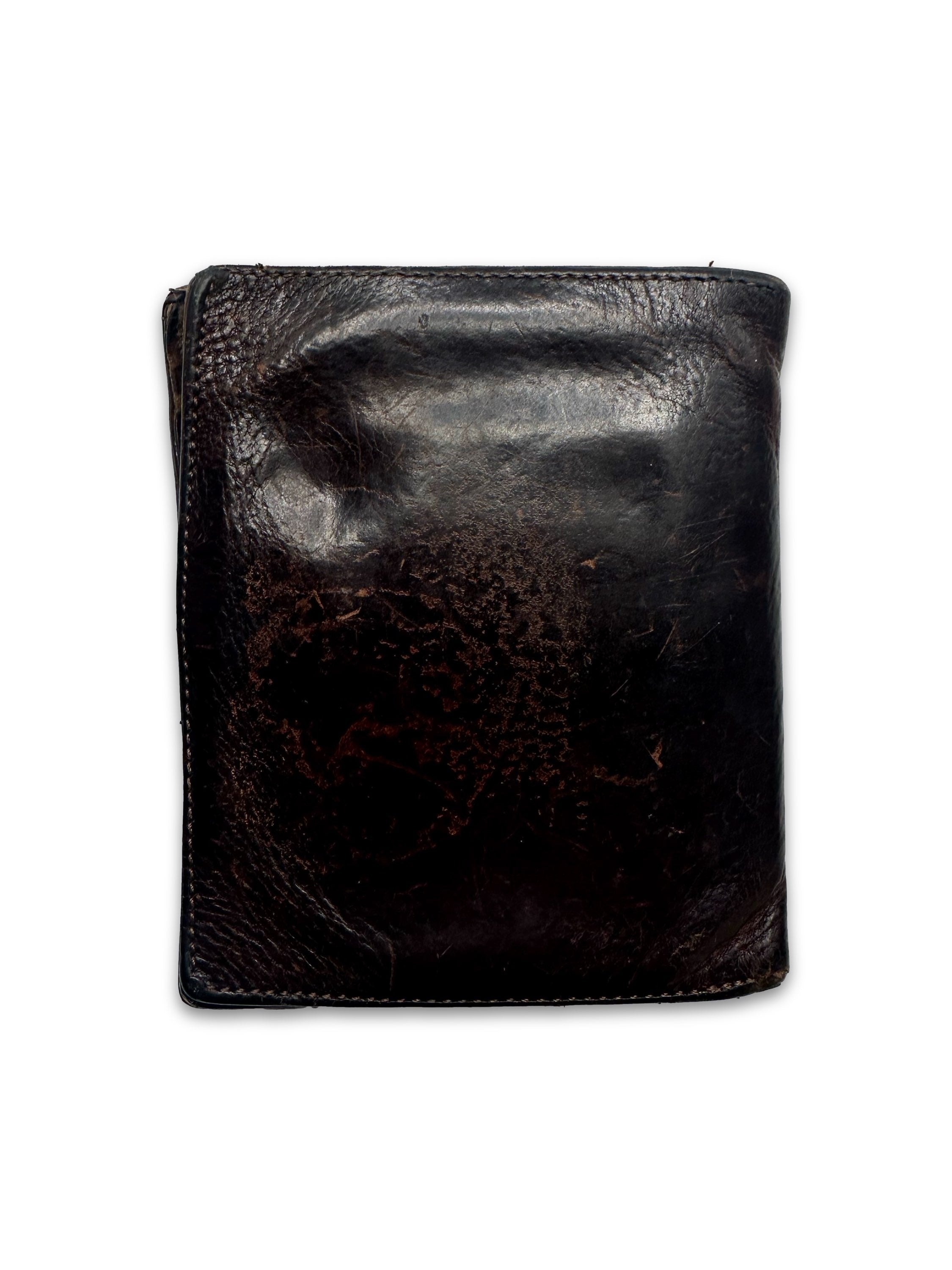 00s Maison Margiela Brown Leather Bifold Wallet