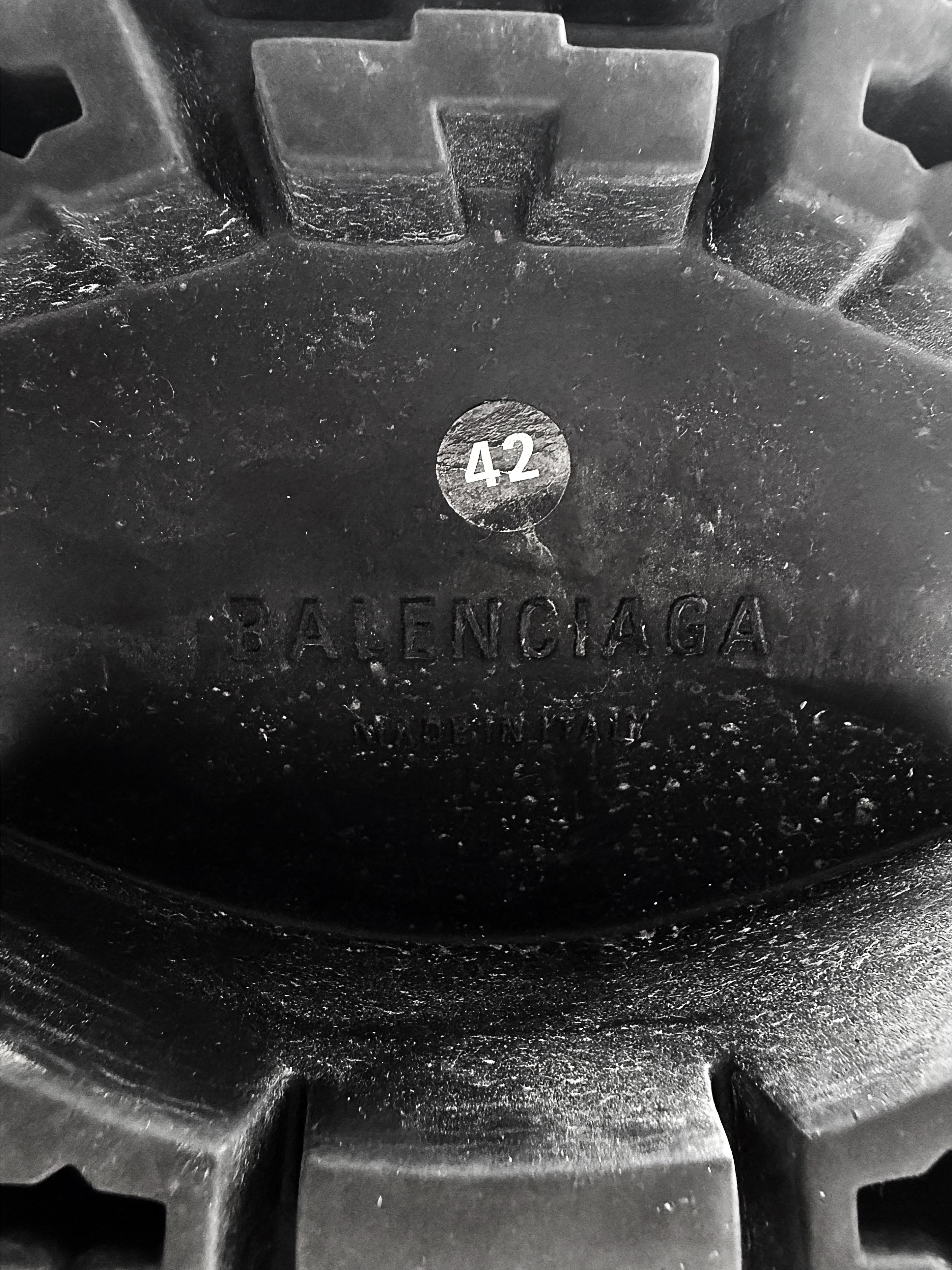 AW24 Balenciaga ‘Stomper’ Runway Tall High-top Black Leather Boots