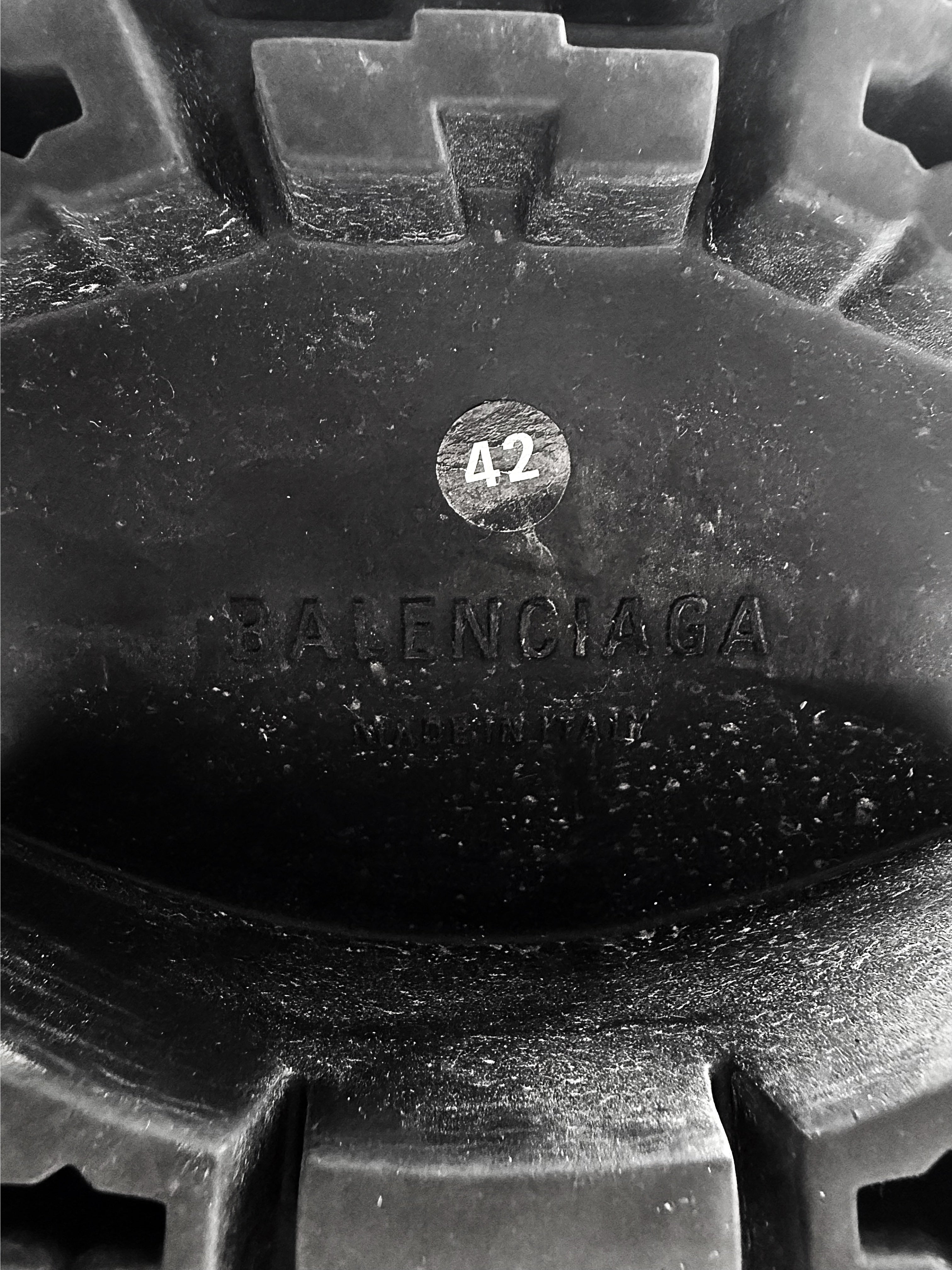 AW24 Balenciaga ‘Stomper’ Runway Tall High-top Black Leather Boots