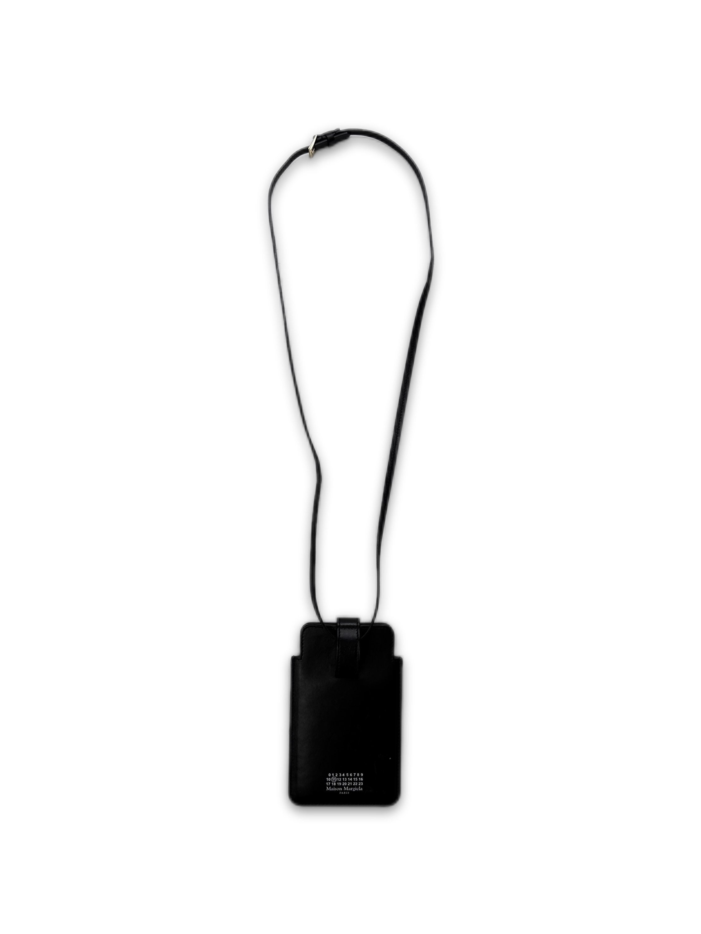 Maison Margiela Black Leather Four Stitch Crossbody Bag