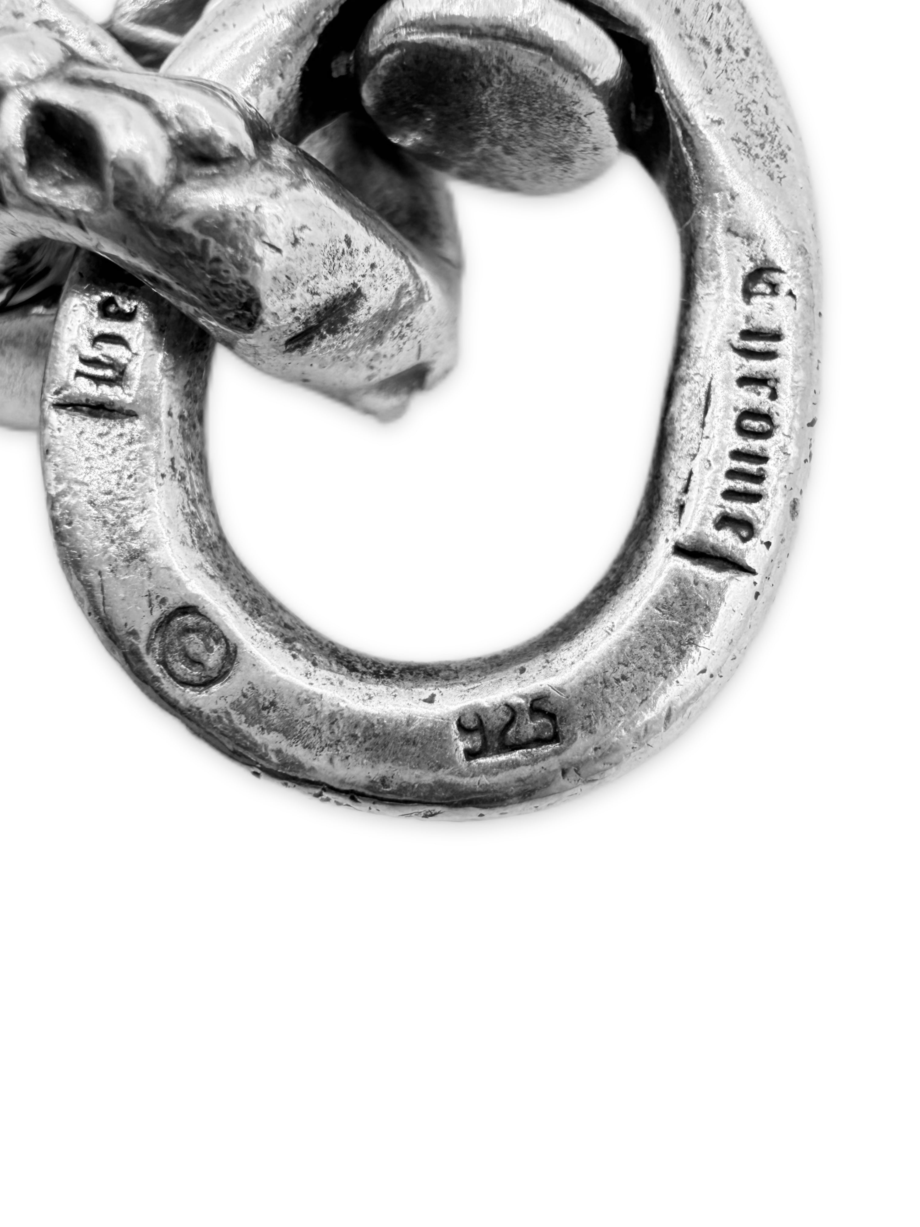 Chrome Hearts Extra Fancy Cuban Link XL Dagger Lobster Clasp Keychain