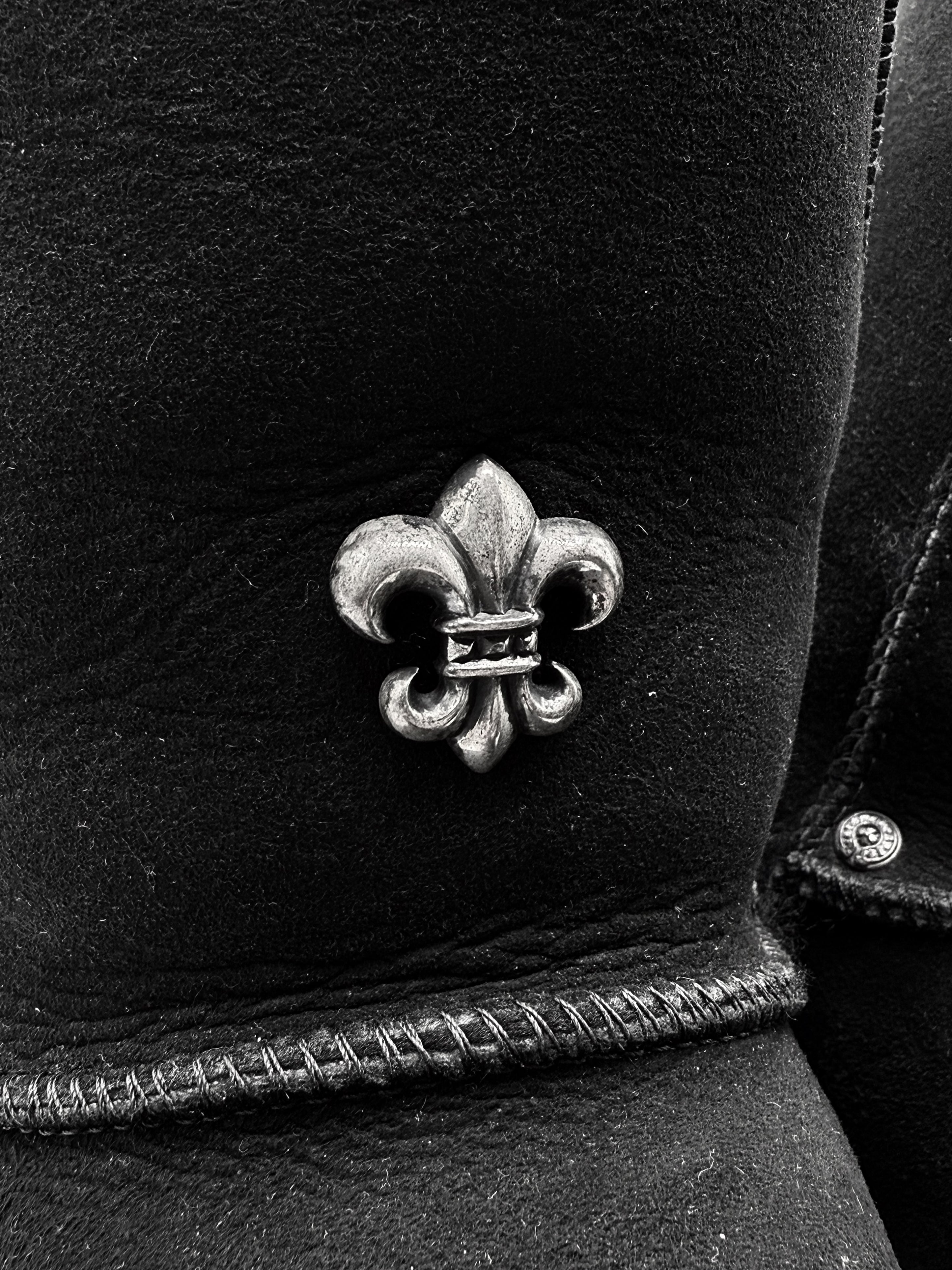Chrome Hearts x Uggs VVIP Fleur .925 Silver Fur Lined Hi-top Boots