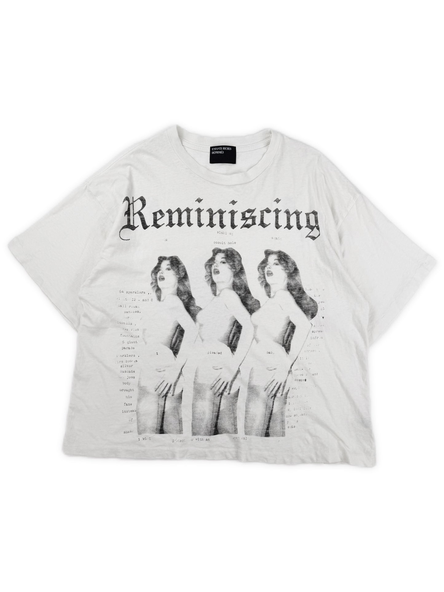 Enfants Riches Deprimes ‘Reminiscing’ White Graphic T-Shirt