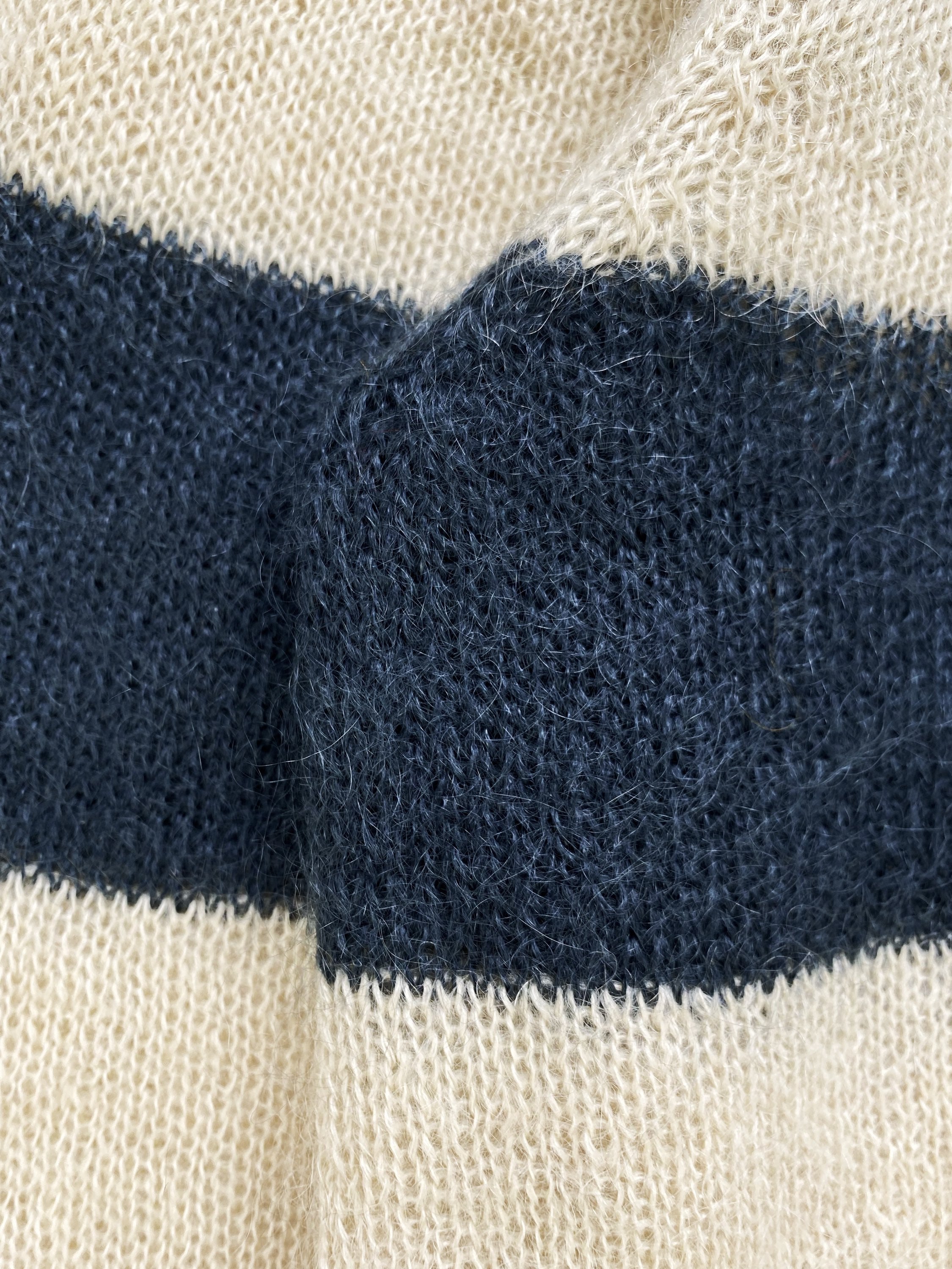 Marc Jacobs Loose Gauge Striped Mohair Knitted Sweater