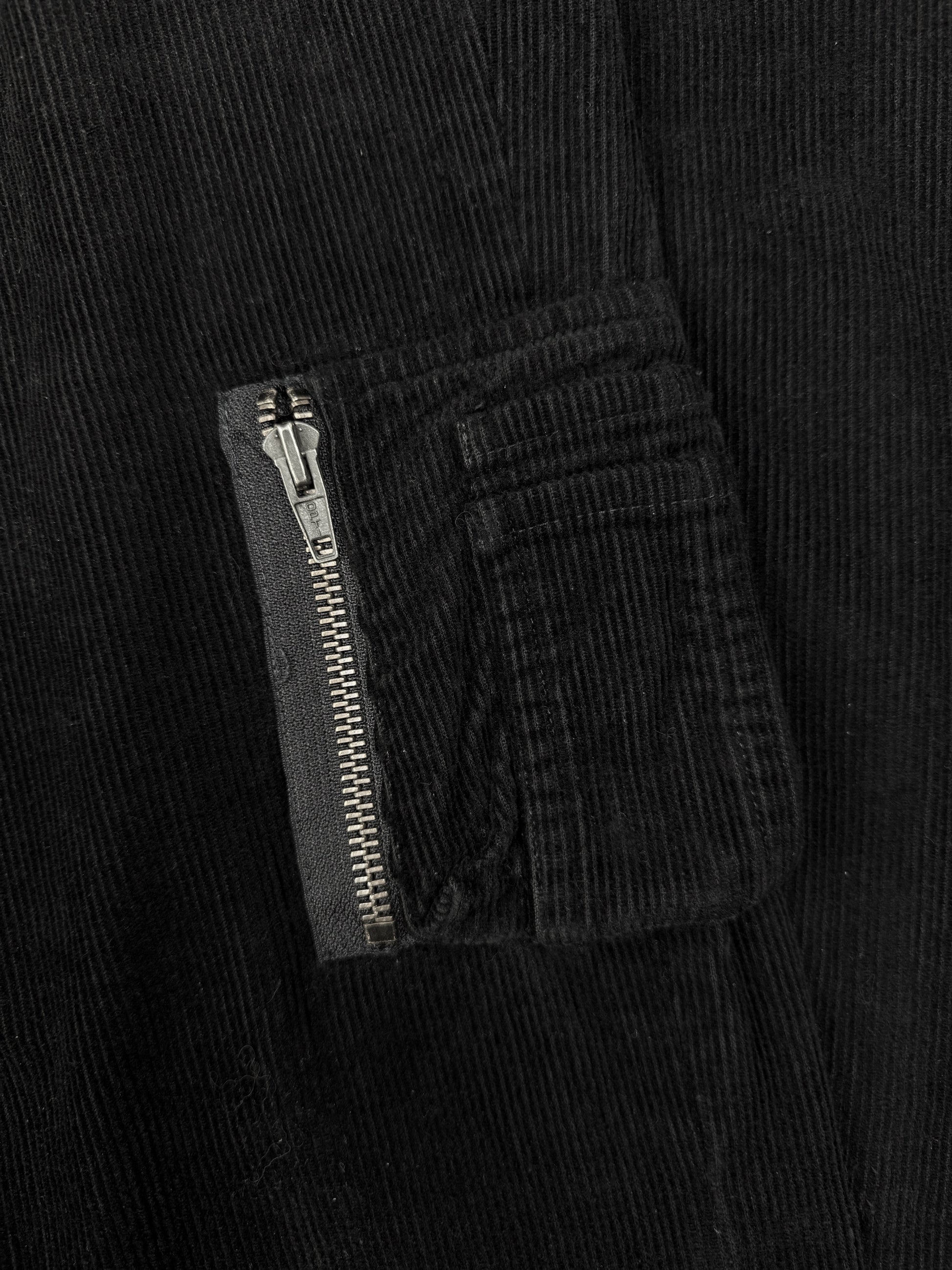 AW04 Raf Simons ‘Waves’ D-Ring Black Corduroy M-A1 Pants