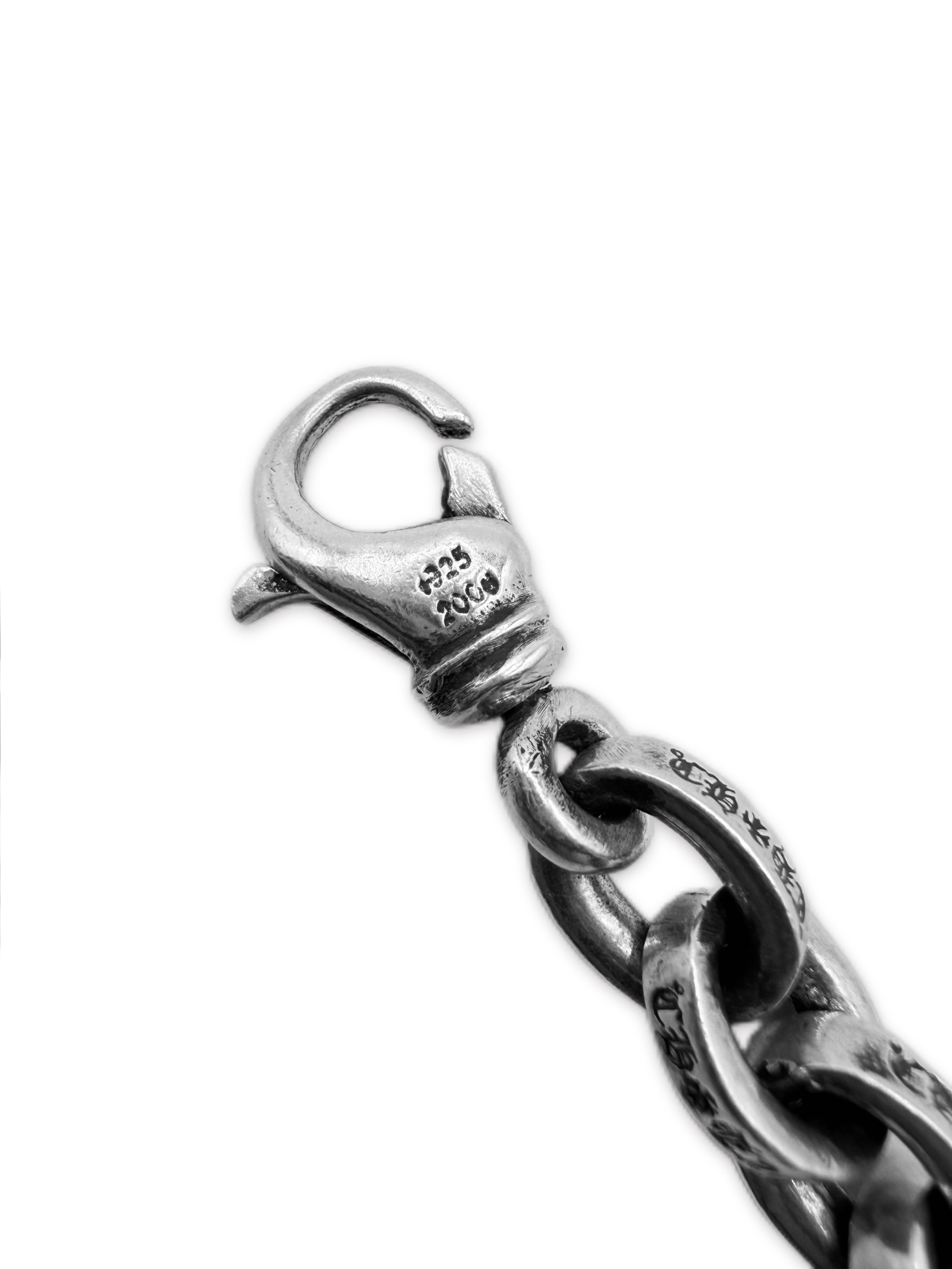 Chrome Hearts Large Paper Chain .925 Silver 8 in Bracelet