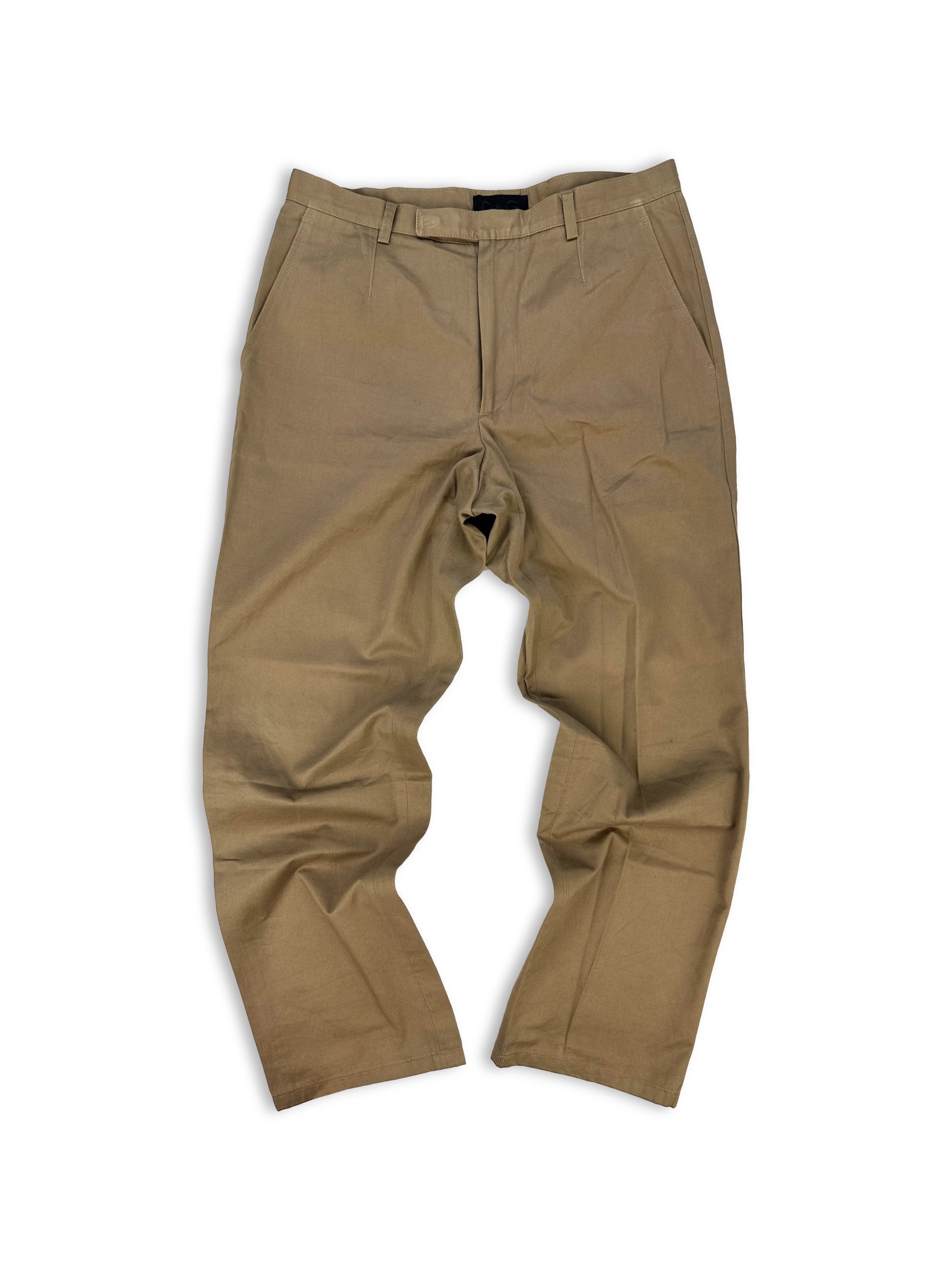 00s Dolce & Gabbana Wide Leg Tan Trousers