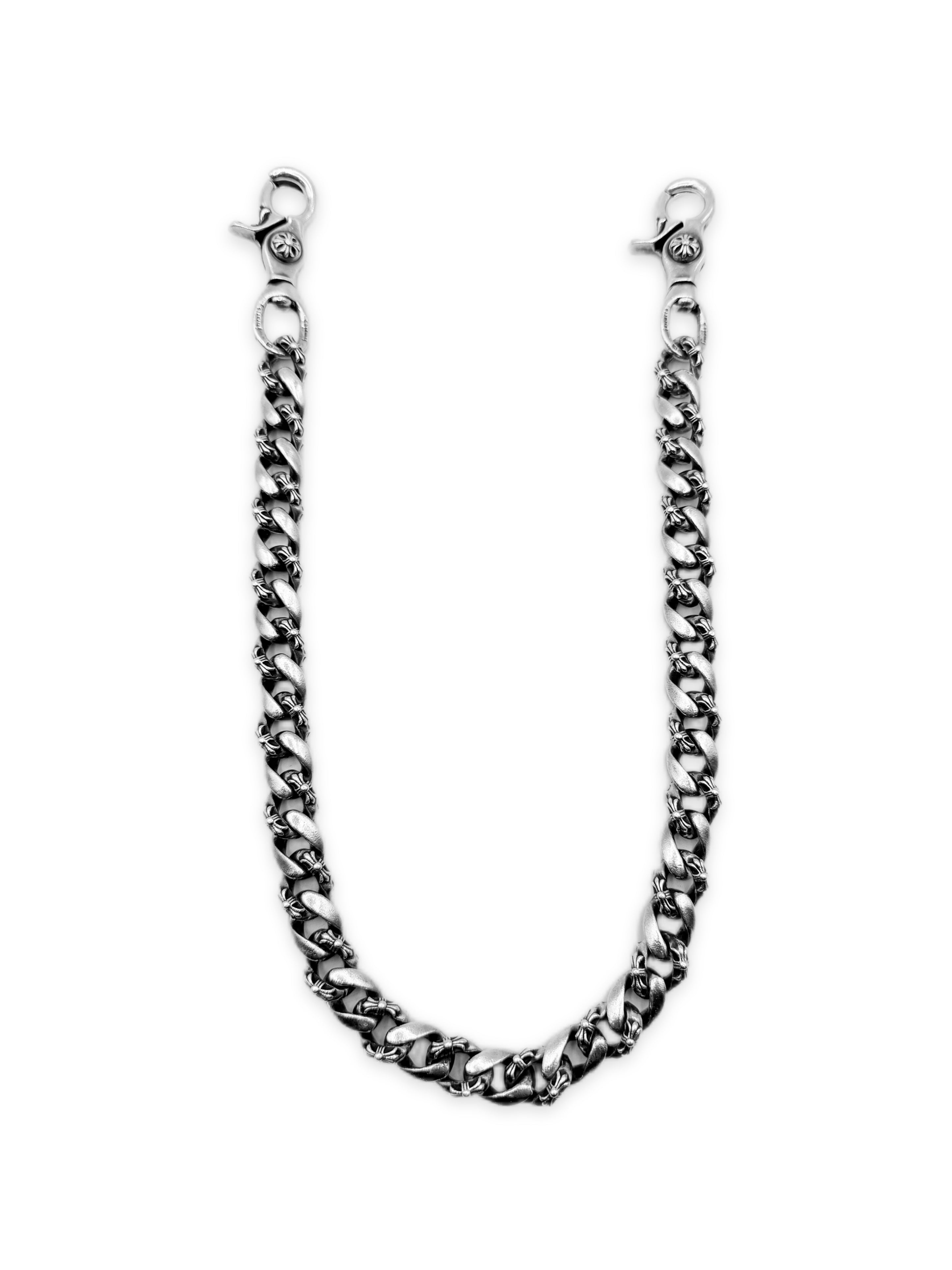 Chrome Hearts XL 23 in Fancy Cuban Link Double Lobster Clasp Wallet Chain