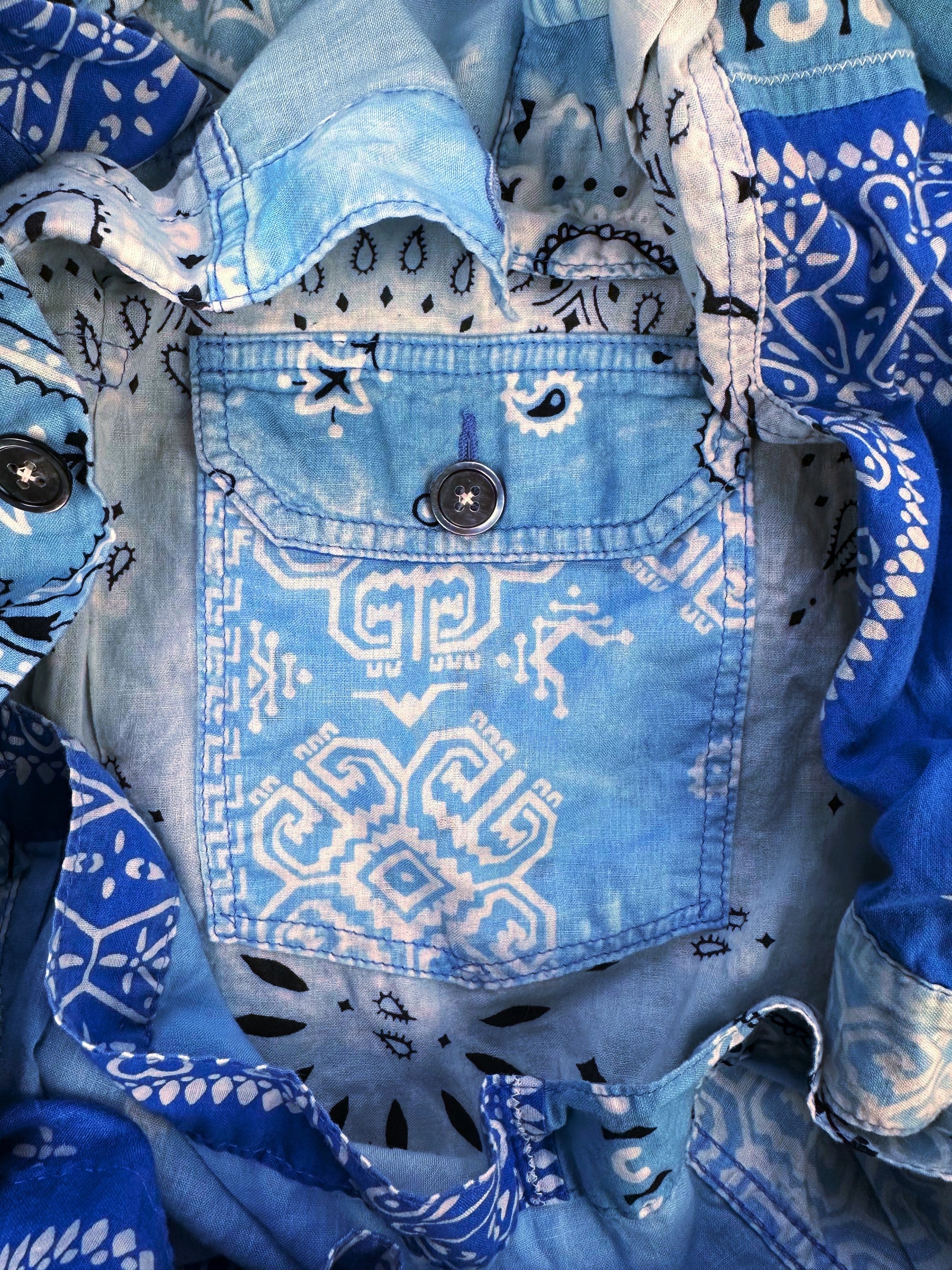 AW21 Kapital ‘Bandana’ Patchwork Paisley Collared Shirt