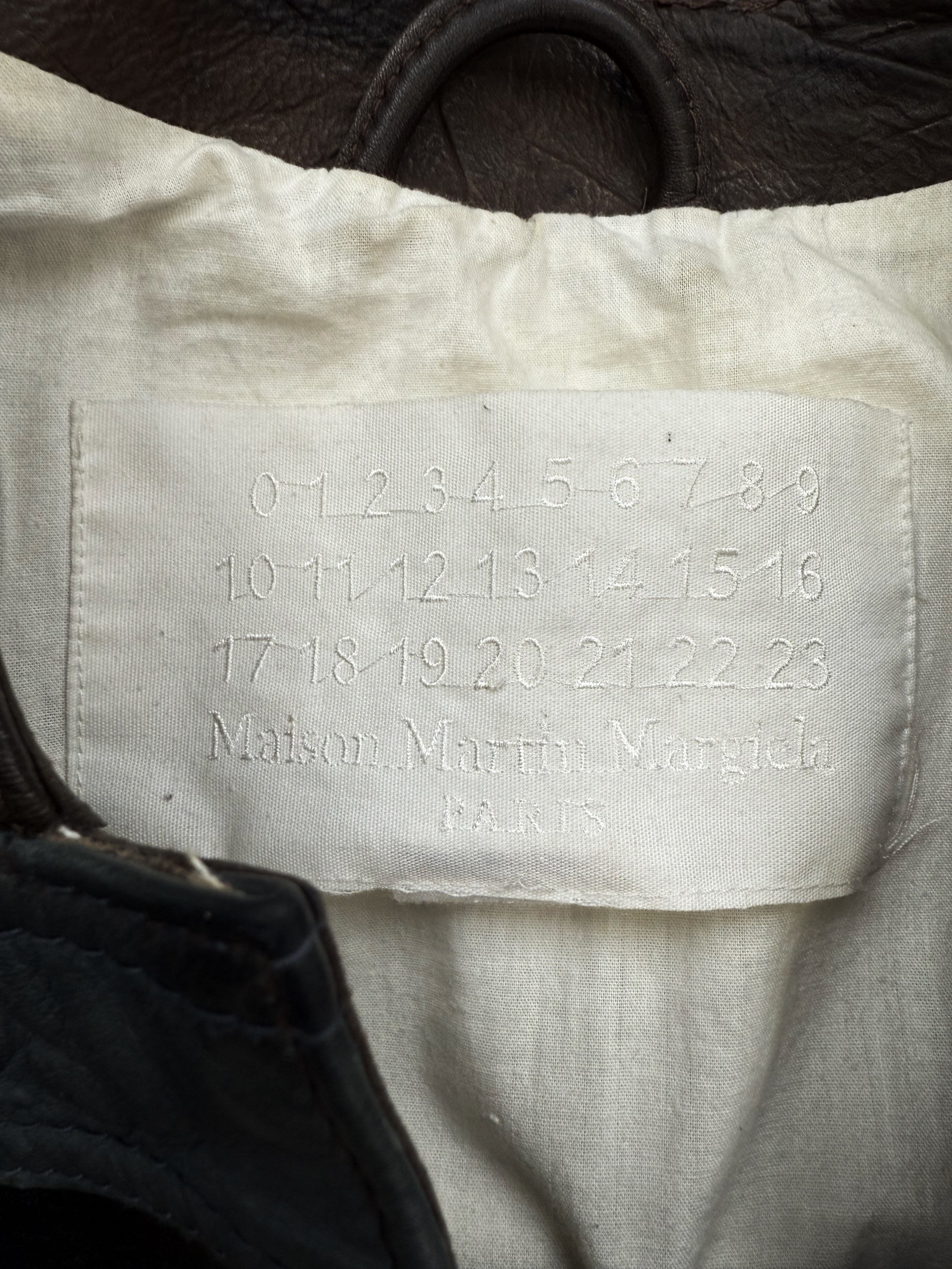 AW12 Maison Margiela x H&M ‘Belt’ Reworked Leather Jacket