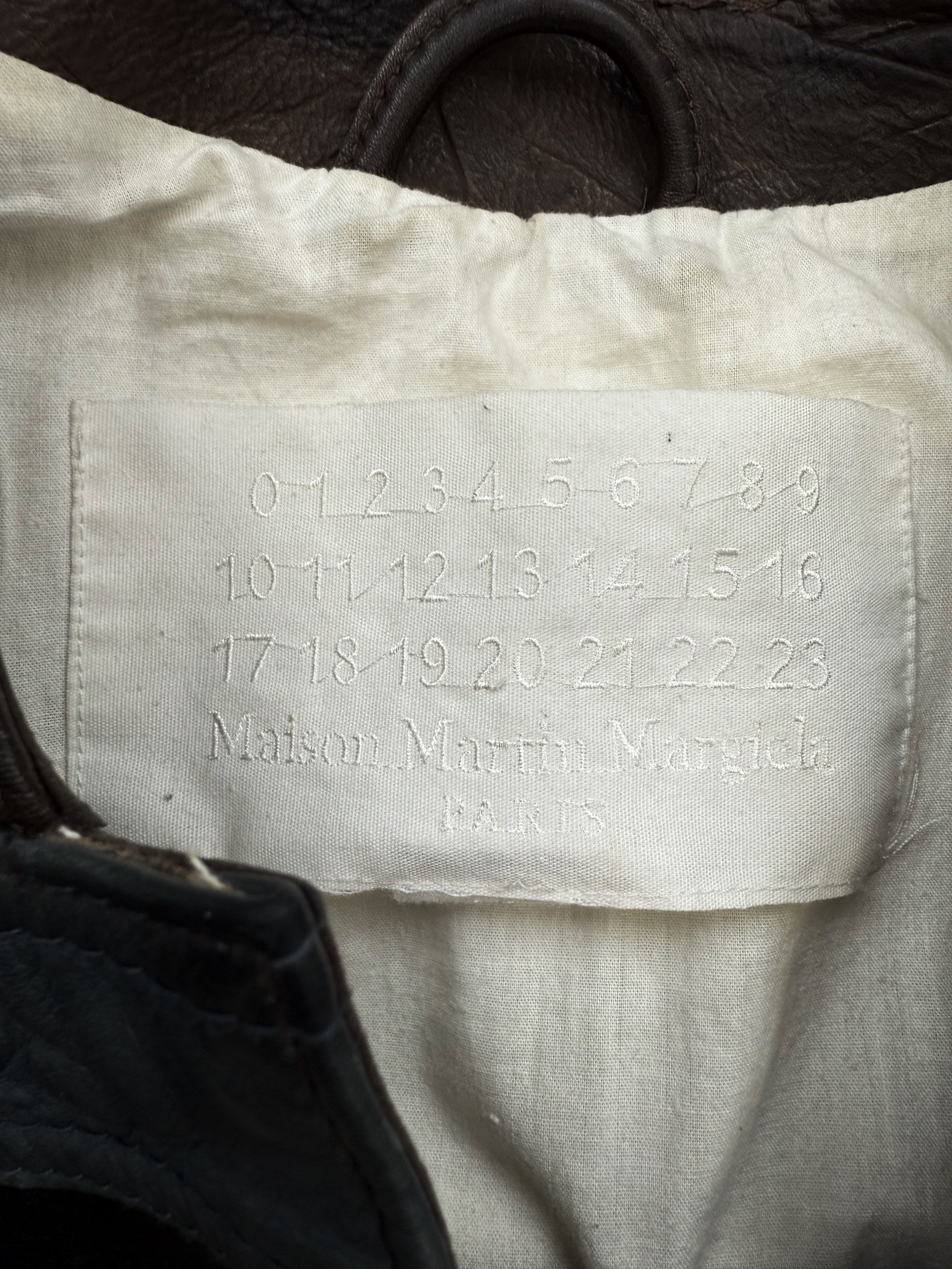 AW12 Maison Margiela x H&amp;M ‘Belt’ Reworked Leather Jacket