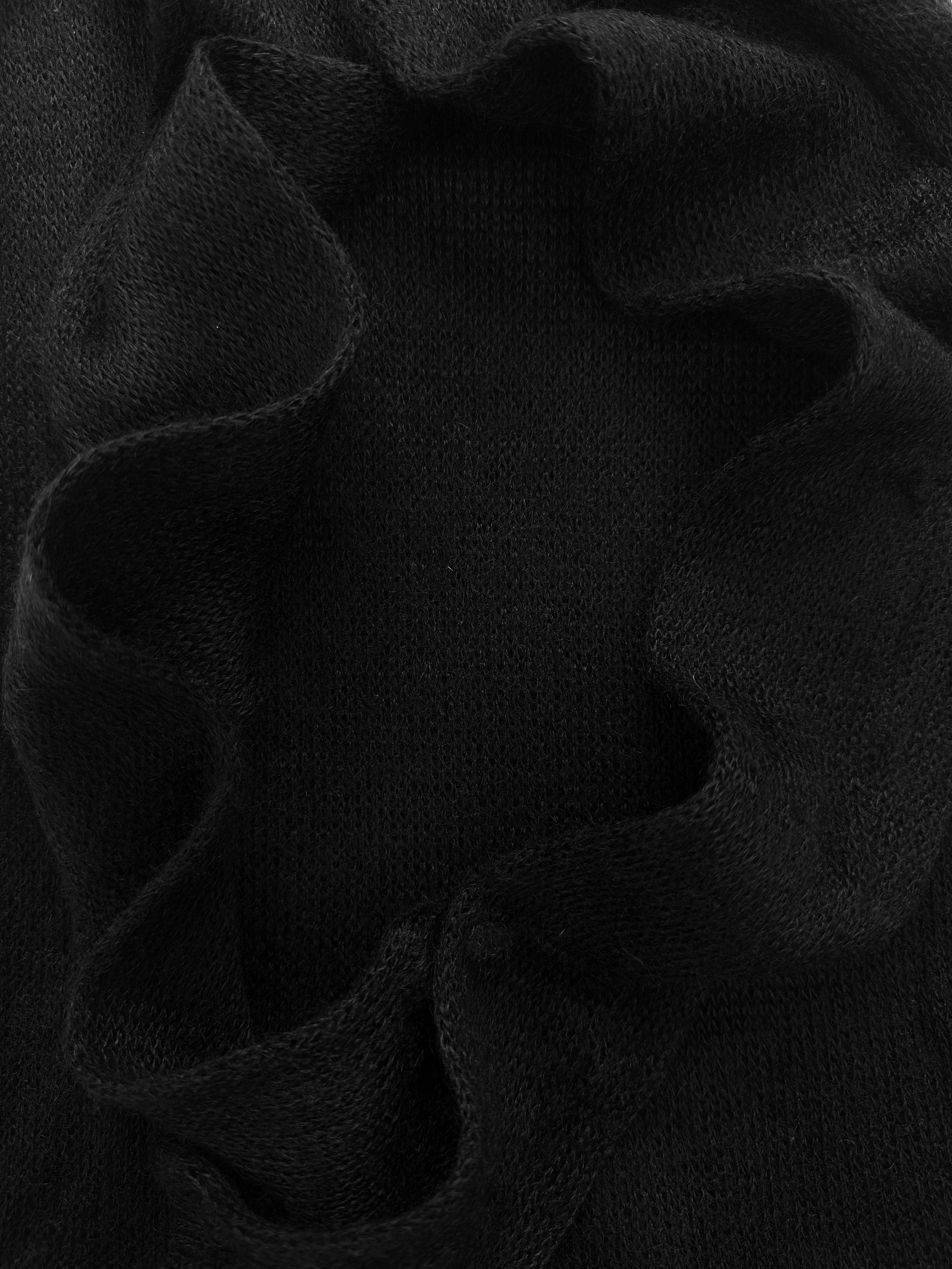 AW98 Raf Simons ‘Radioactivity’ Black Mohair Loose Gauge Sweater