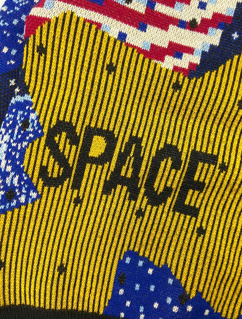 80’s Issey Sport “Space” Full Graphic Knitted Sweater