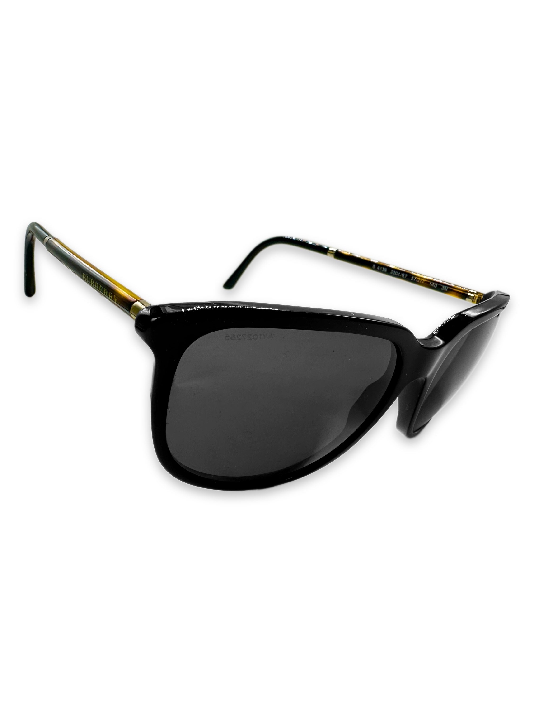 Burberry Black Tint Ombré Logo Wayfarer Sunglasses
