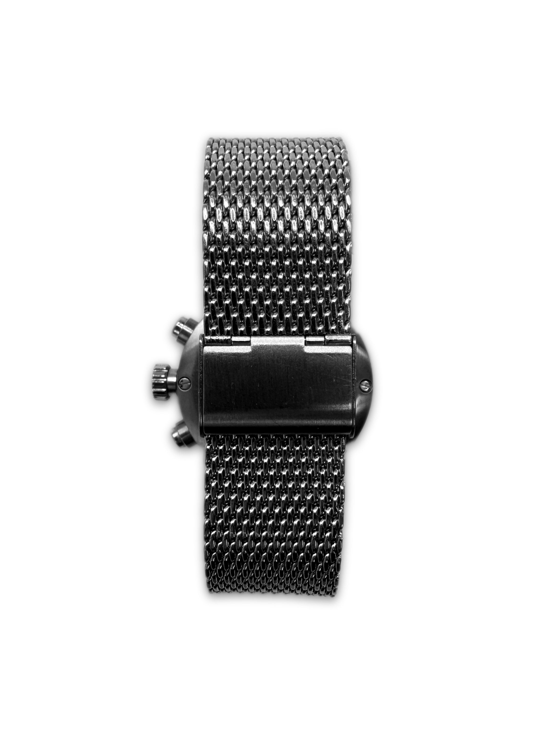 00s Issey Miyake by Satoshi Wada Triple Chronograph Silver Watch