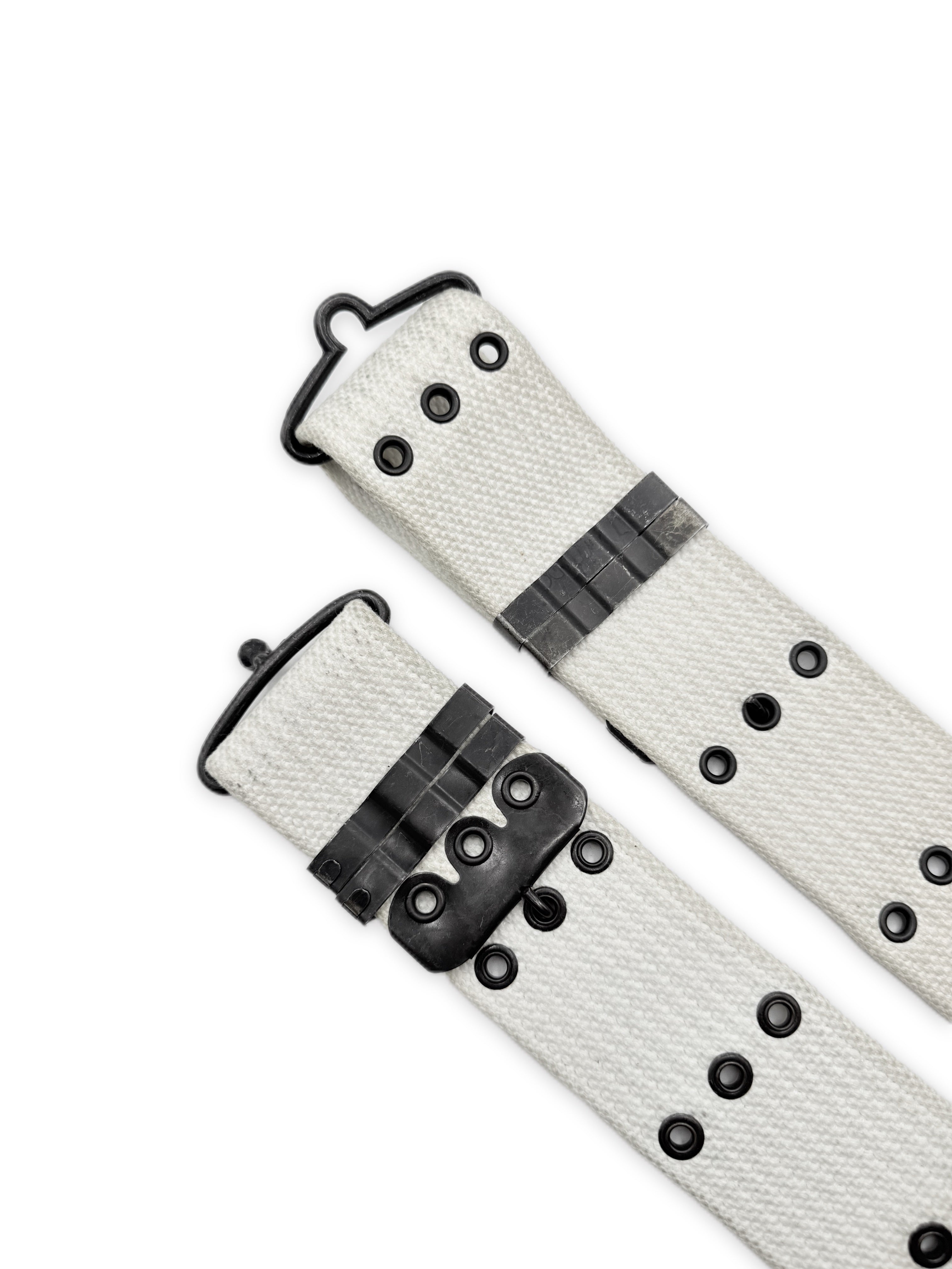 AW01 Raf Simons ‘Riot Riot Riot’ White Eyelet Combat Belt