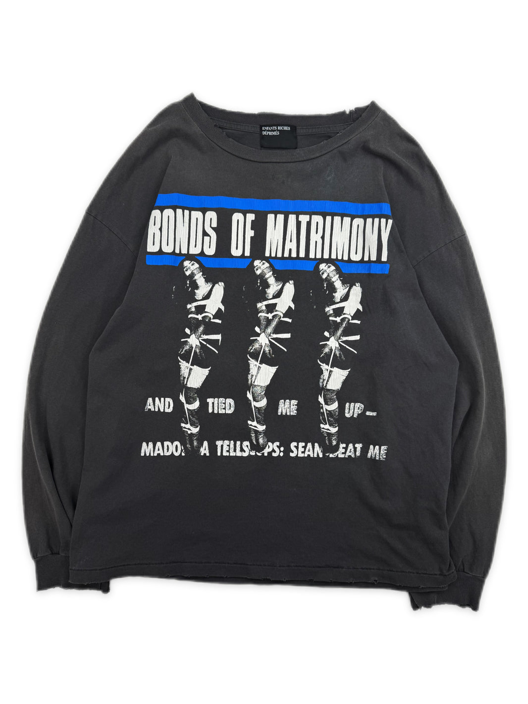 Enfants Riches Deprimes ‘Bonds of Matrimony’ Madonna Distressed Long Sleeve Shir