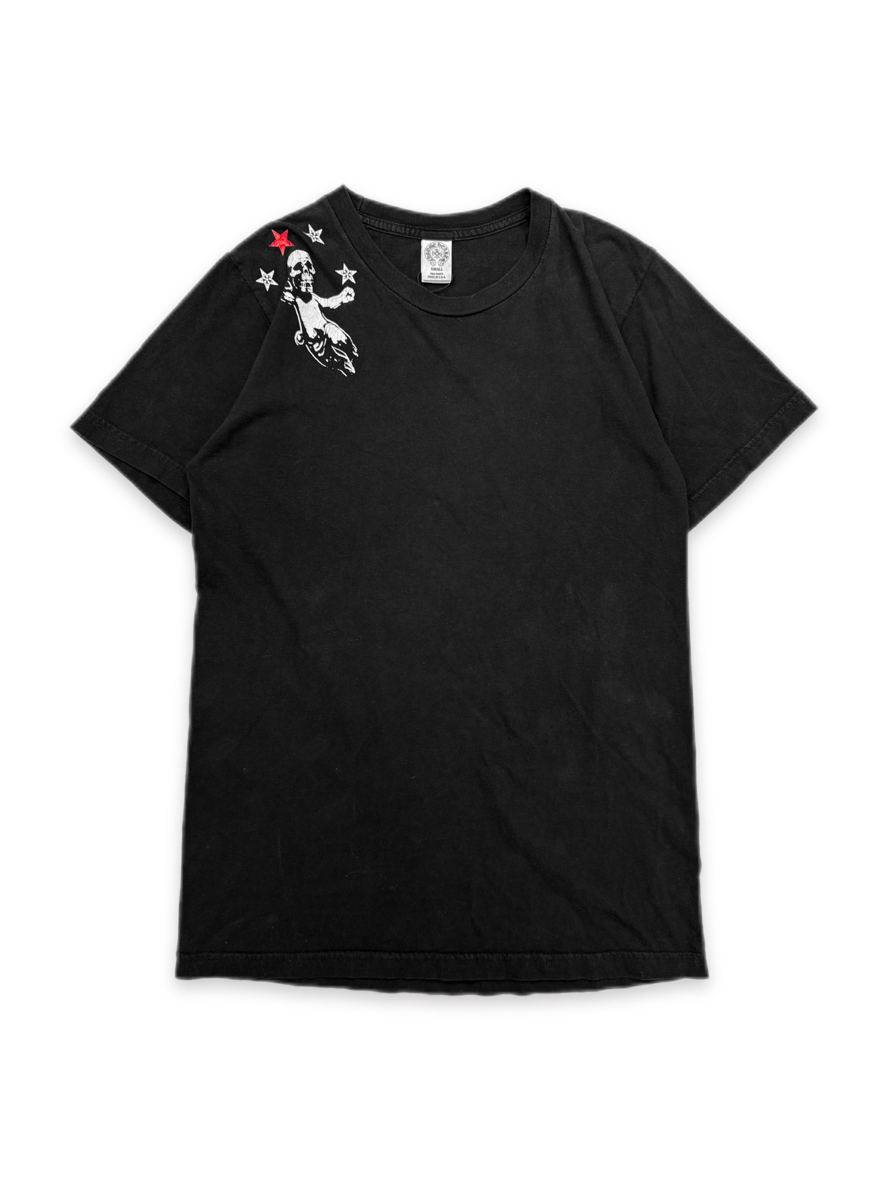 Chrome Hearts x Foti ‘Skull Wing’ Script Black T-Shirt