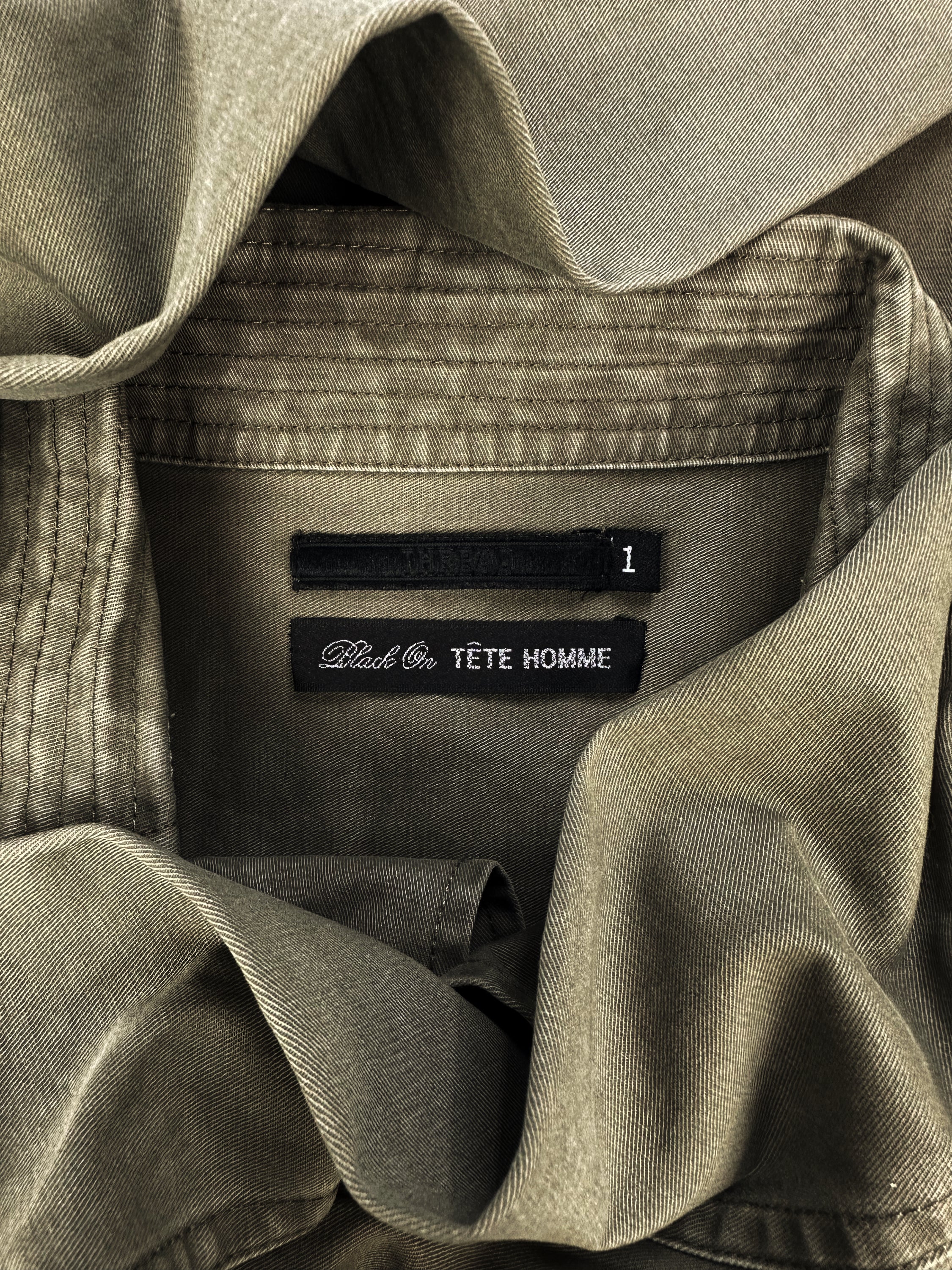 Tete Homme Olive Multi Pocket Safari Jacket