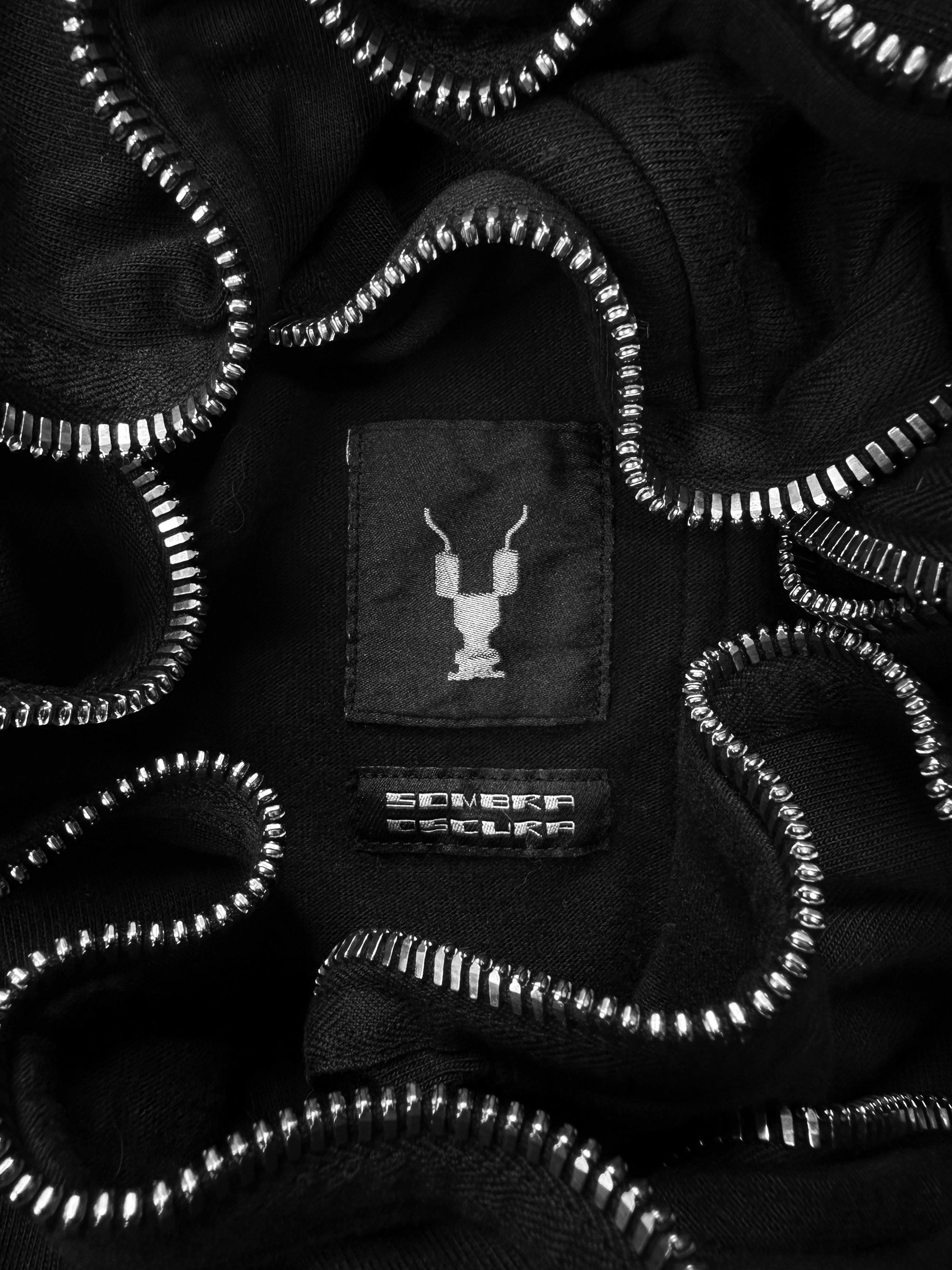 SS20 Rick Owens ‘Gimp’ Pentagram Graphic Full Zip Hoodie