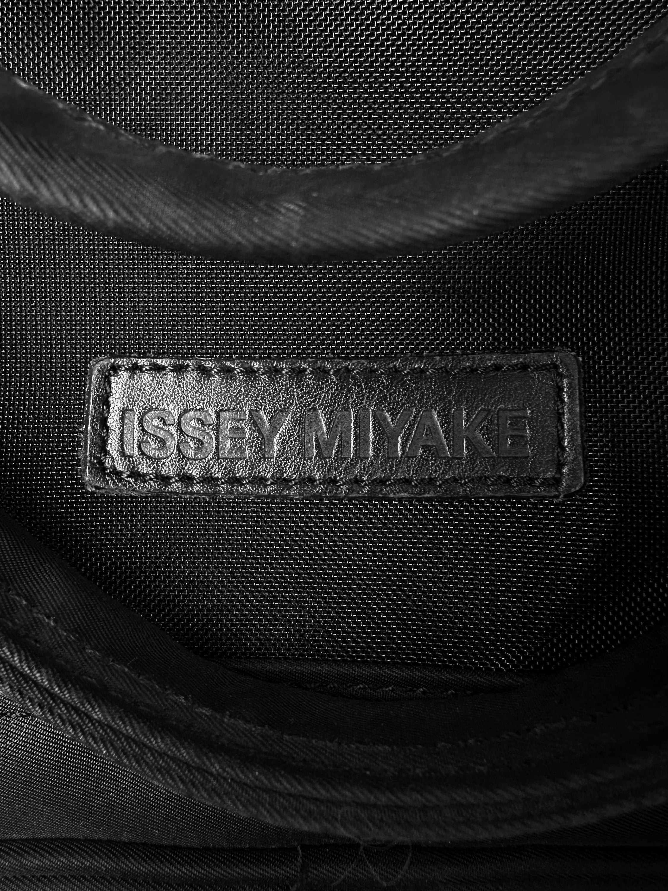 90s Issey Miyake Black Nylon Mesh Duffle Bag