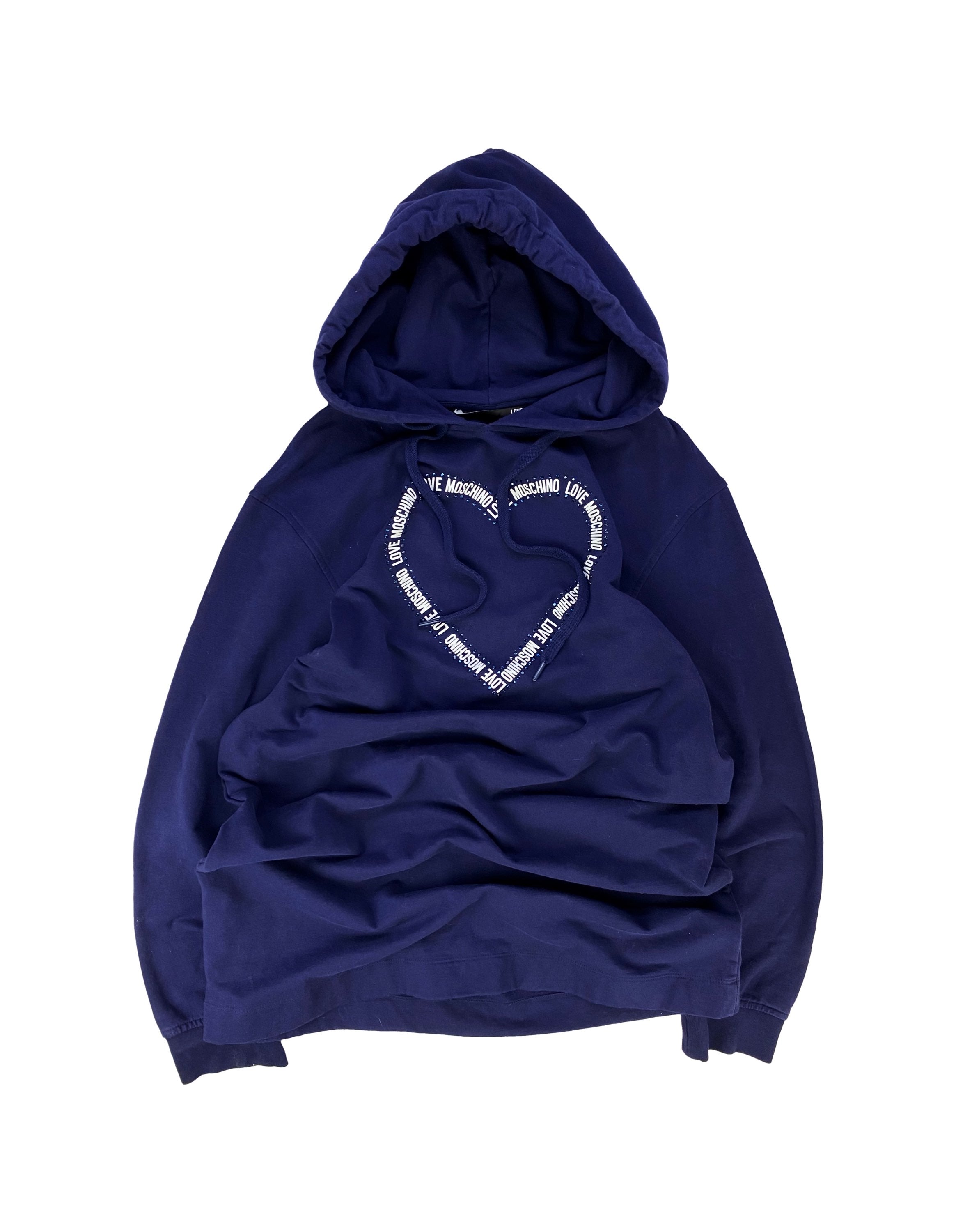 Moschino ‘Love Moschino’ Heavy Weight Navy Blue Hoodie