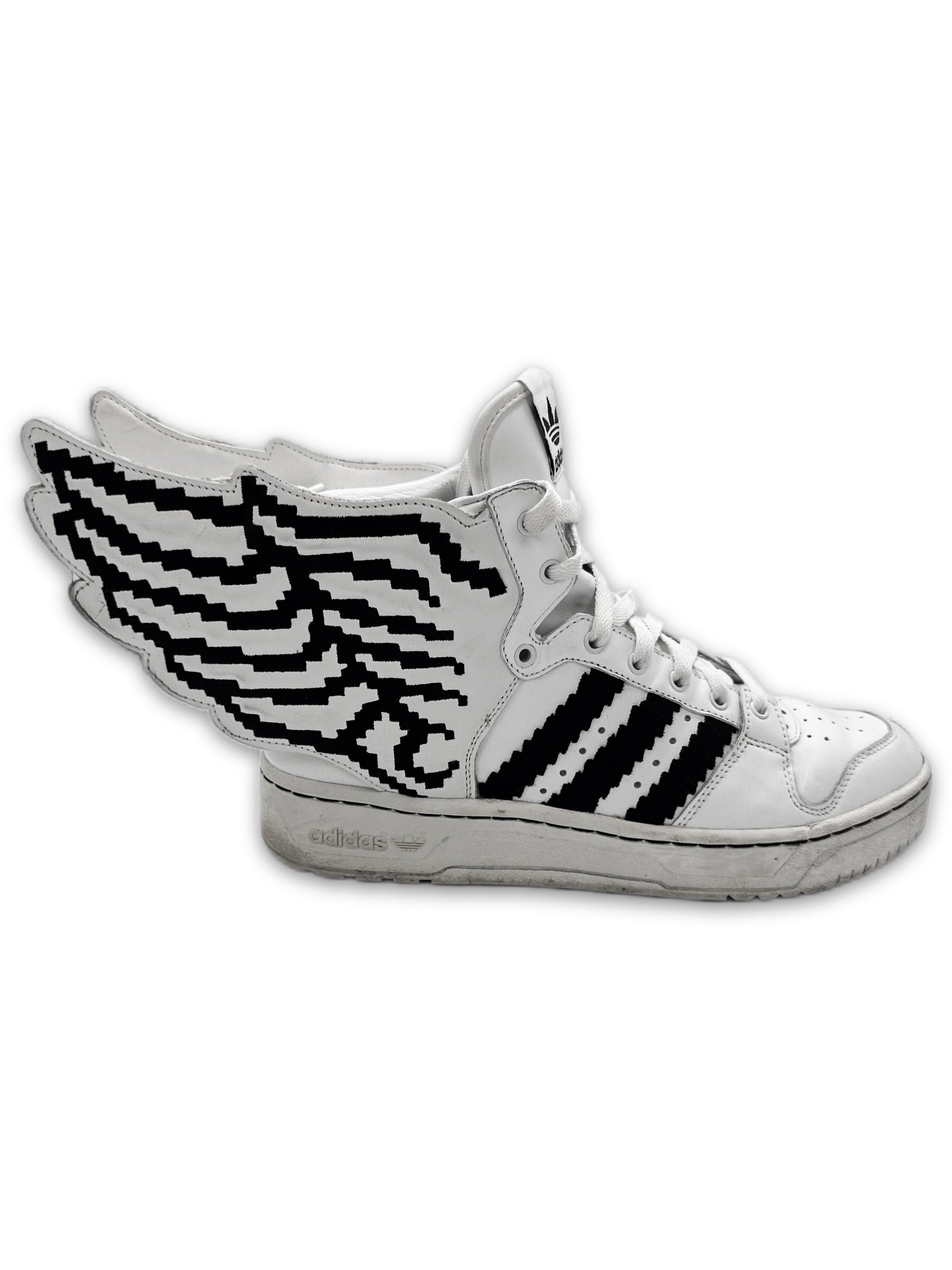 2015 Jeremy Scott x Adidas ‘Wings’ 2.0 White Hi-top Sneakers