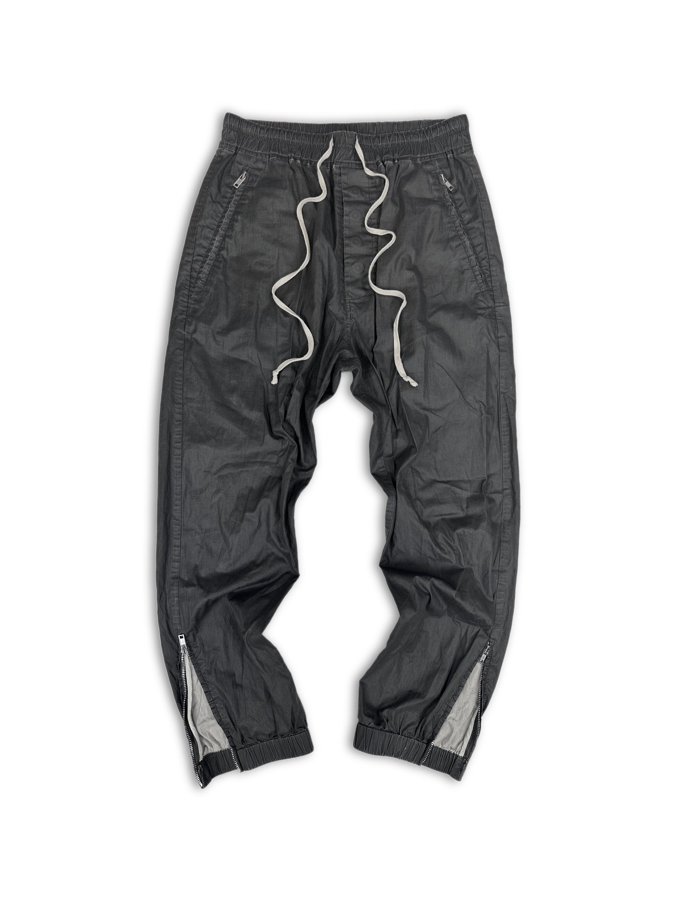 SS20 Rick Owens ‘Tecuatl’ Flared Multi-zip Cotton Pants