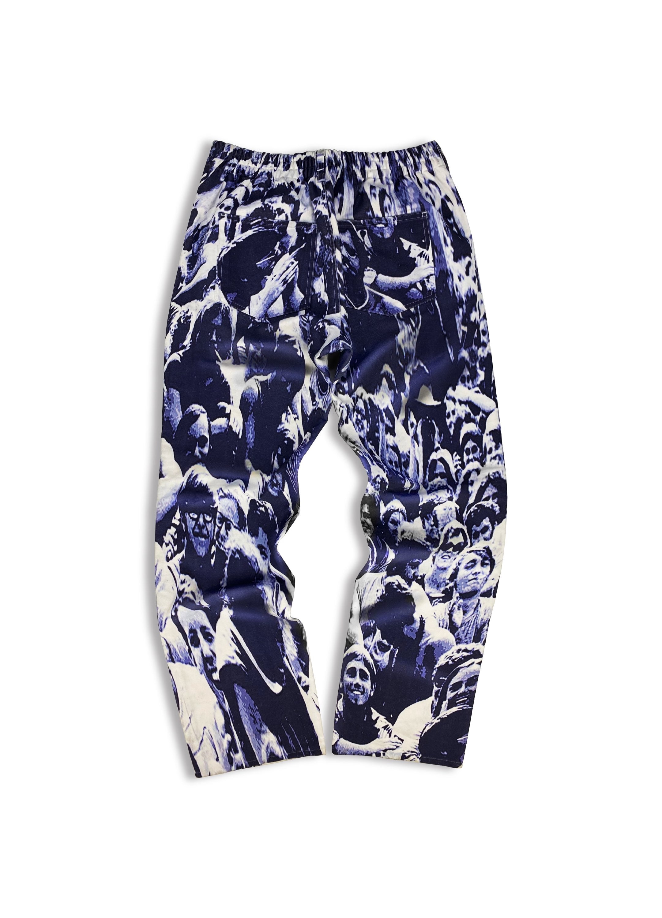 AW20 Absolutely Fucking Bitch ‘1969 Boa’ Full Print Violet Pants